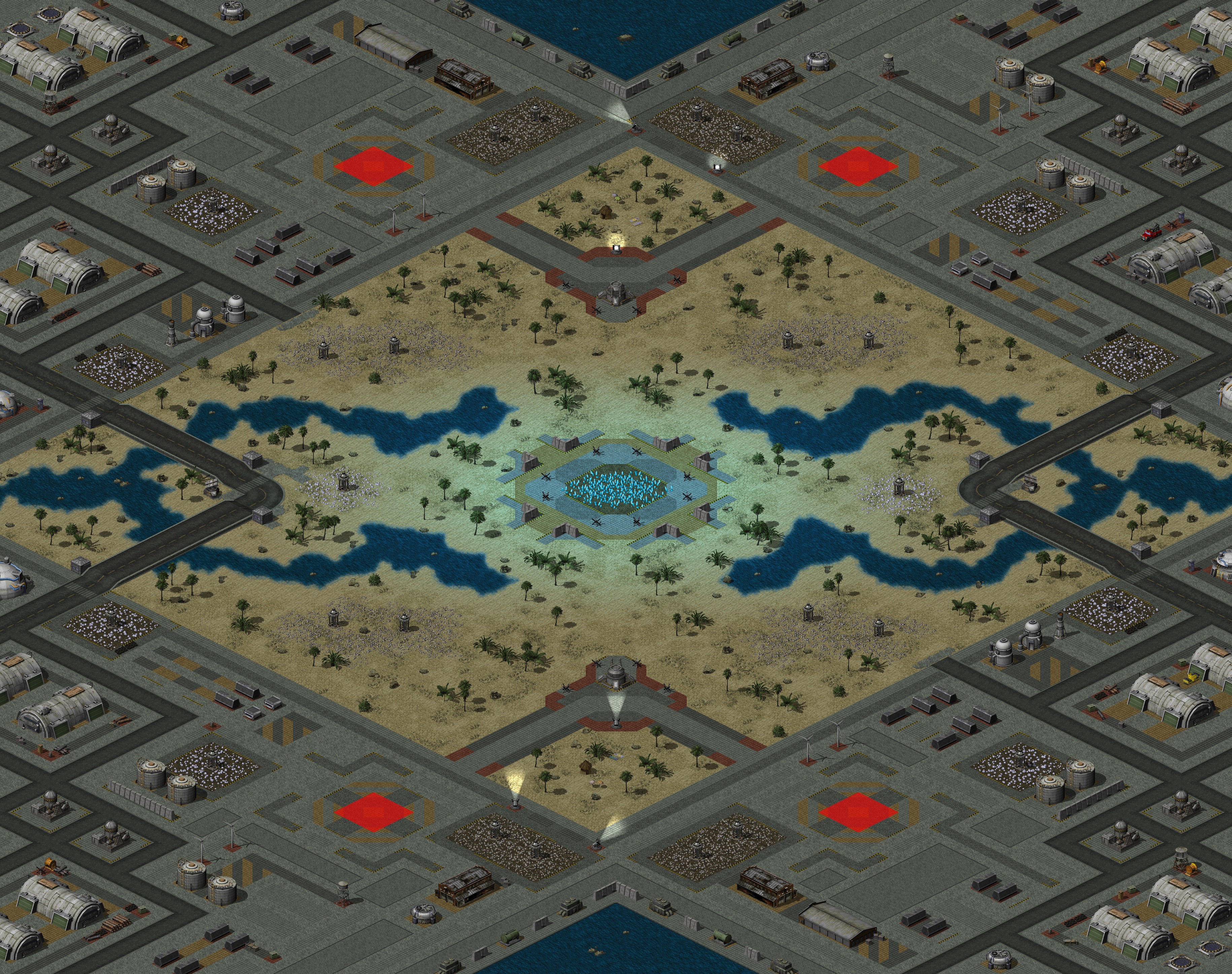 Rendered map: Salt Flats