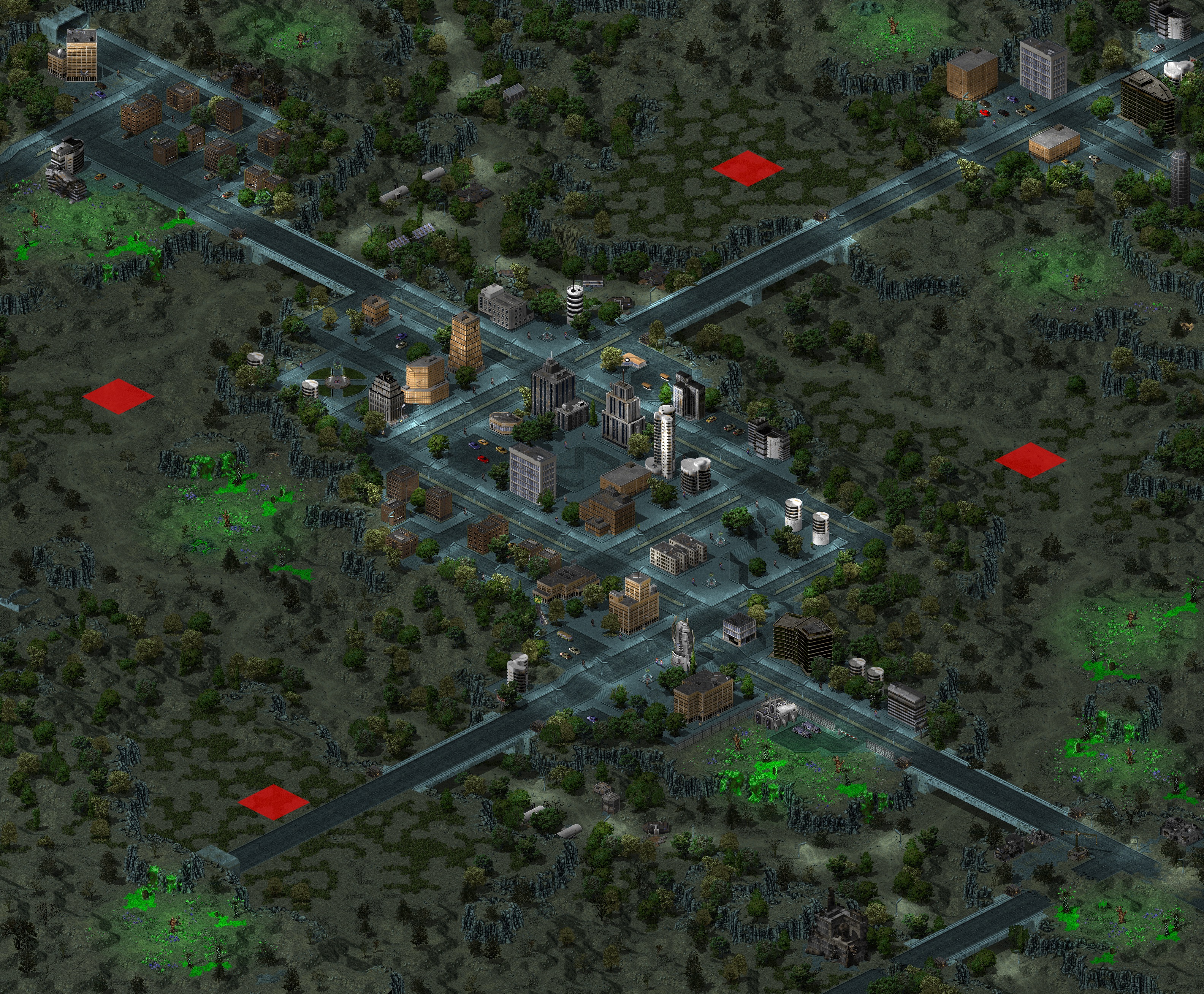 Rendered map: Sigma City