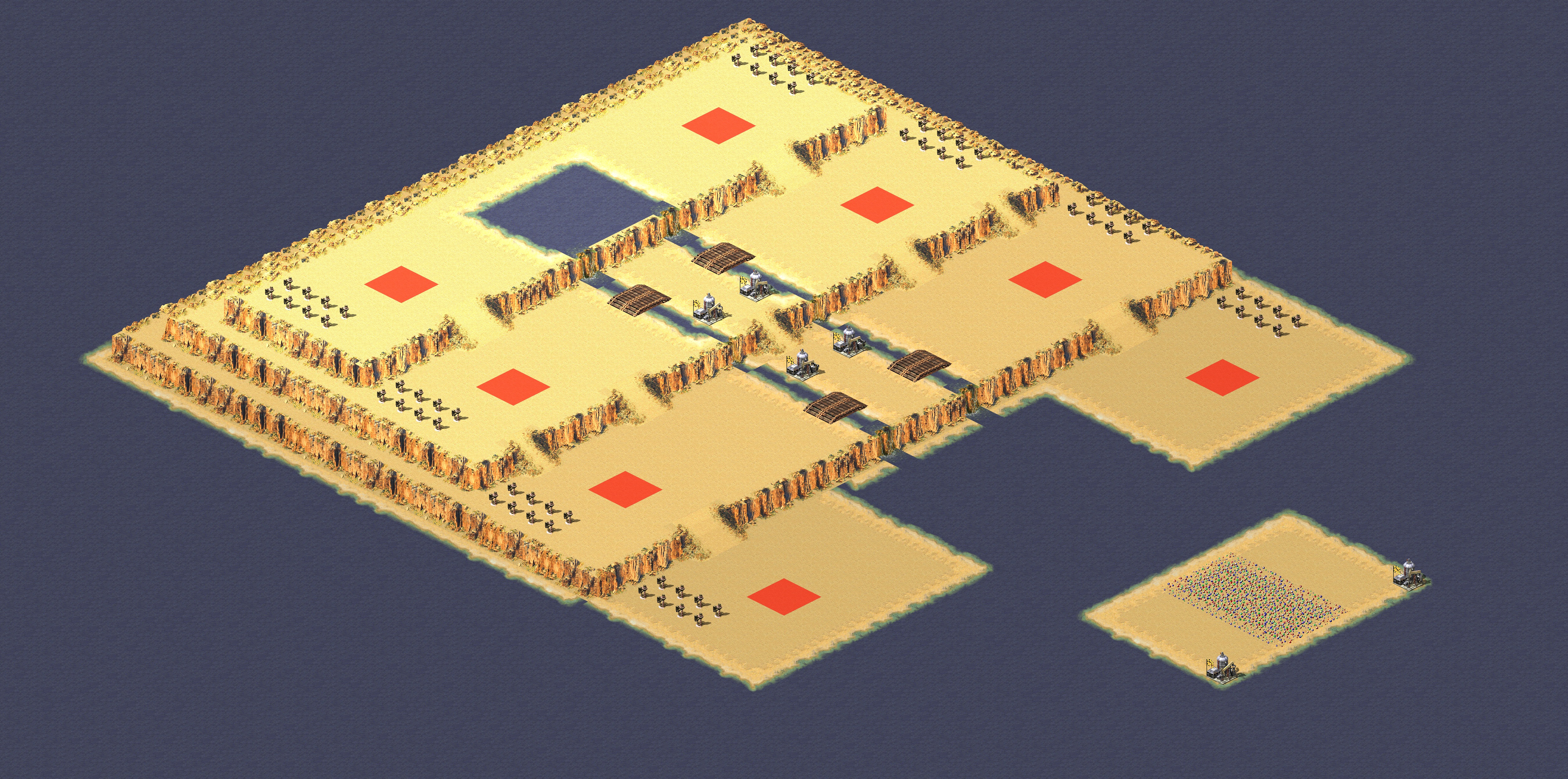 Rendered map: Desert Ladder