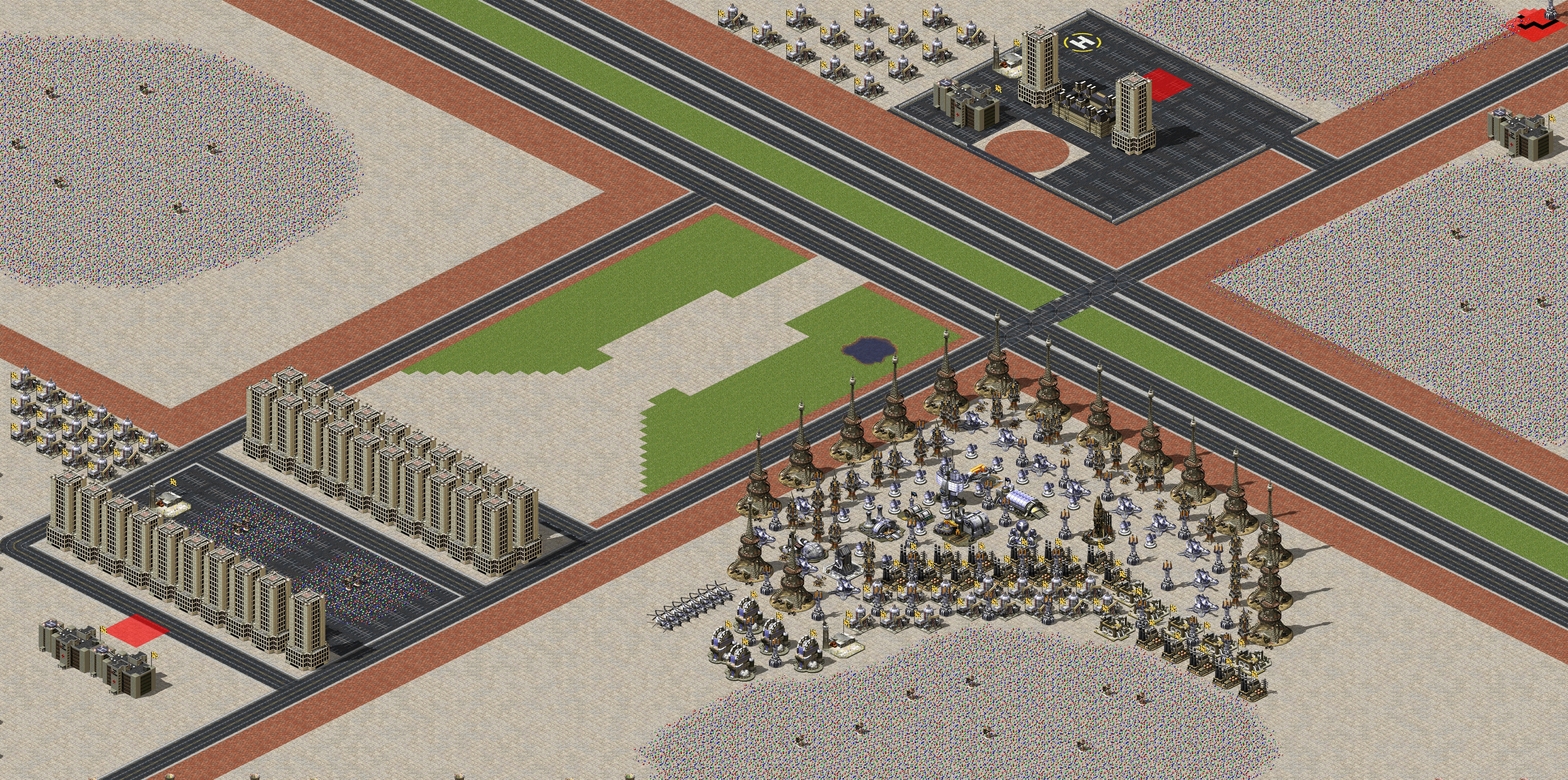 Rendered map: Urban Warfare (Full Neutral Test)