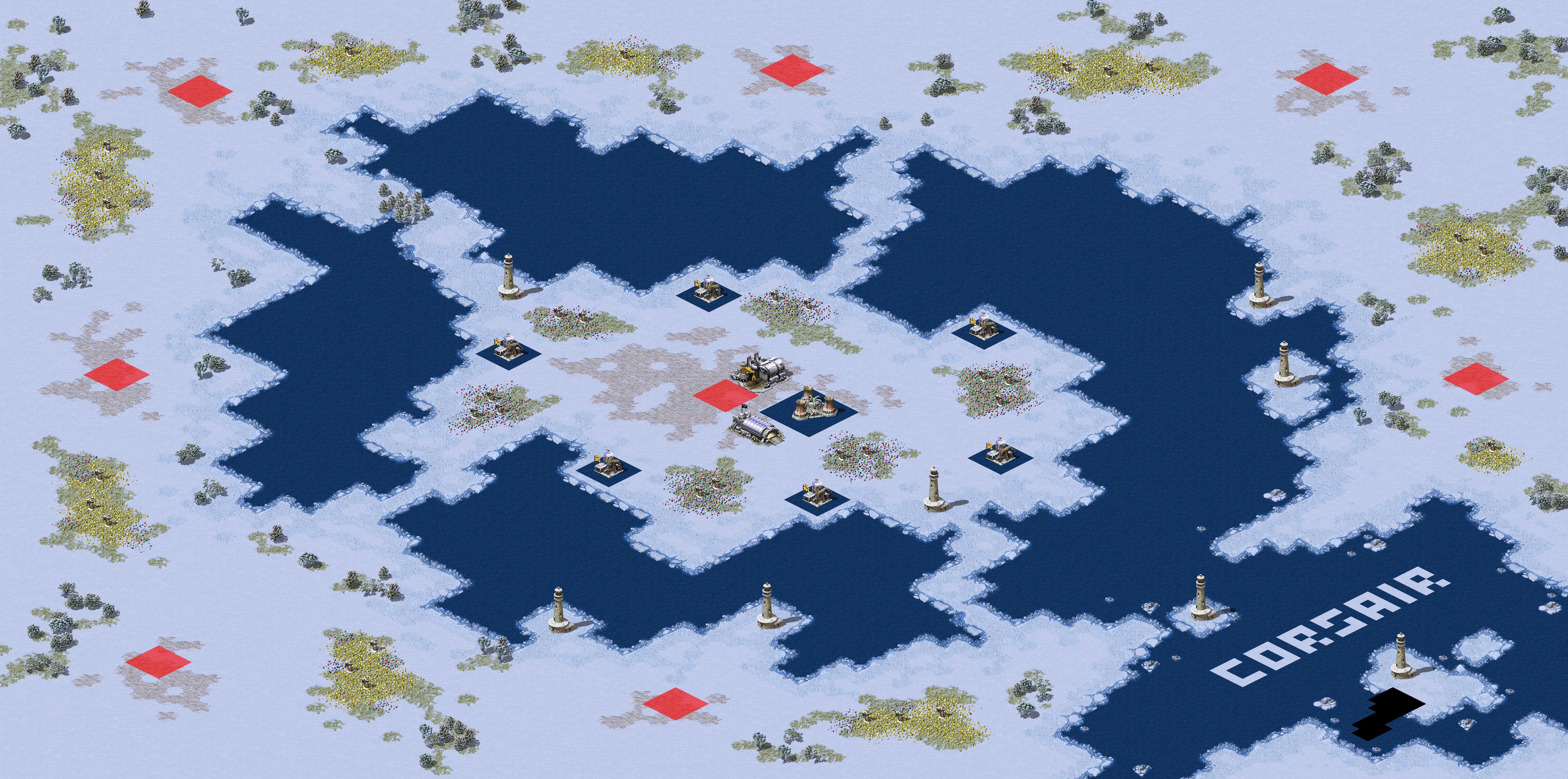 Rendered map: 月亮三与七武海