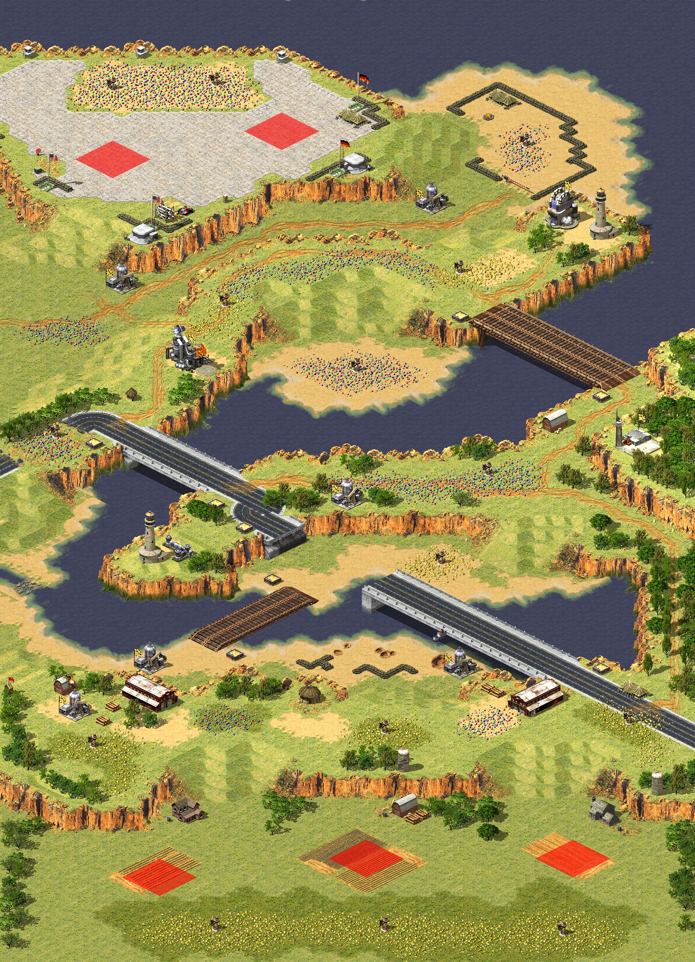 Rendered map: 2v3