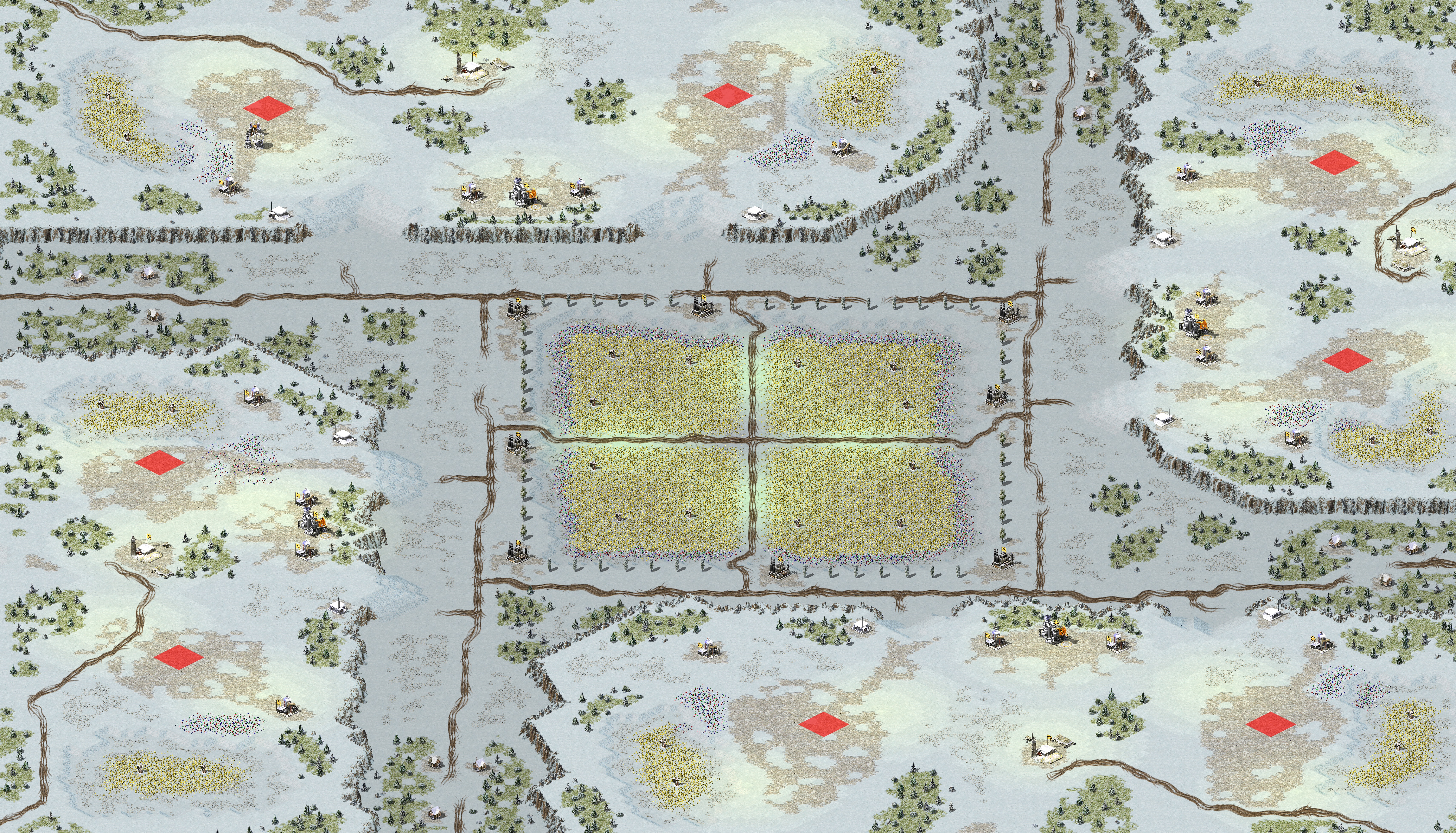 Rendered map: Yellow Snow Gardens - Expanding v1.1