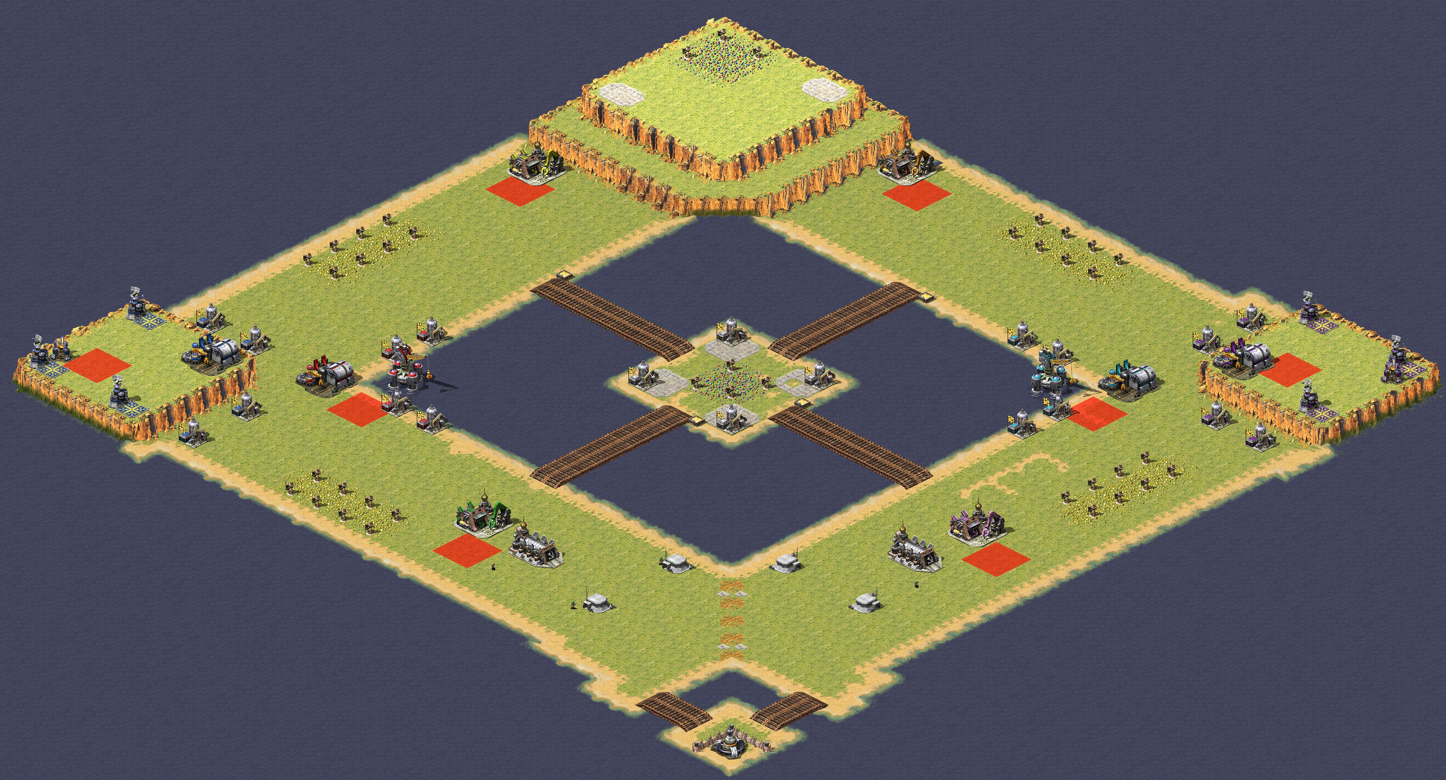 Rendered map: Asymmetric Unfair 4v4