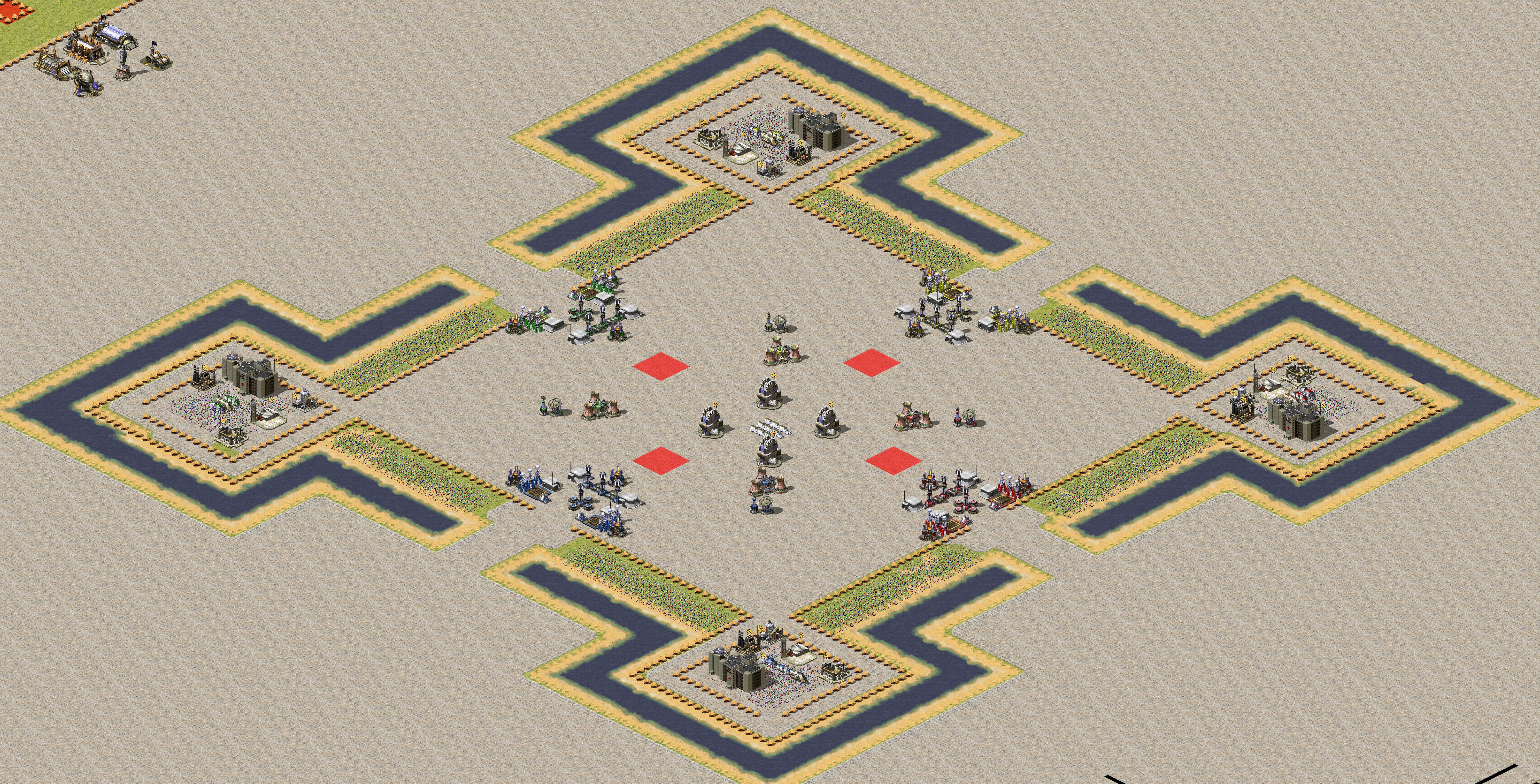 Rendered map: Survival map  ALL TEAM A v1.7