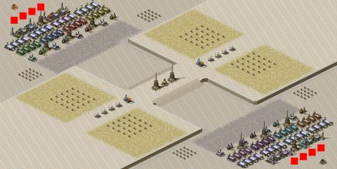Rendered preview of 4v4 Iron Tower Narrow Pass