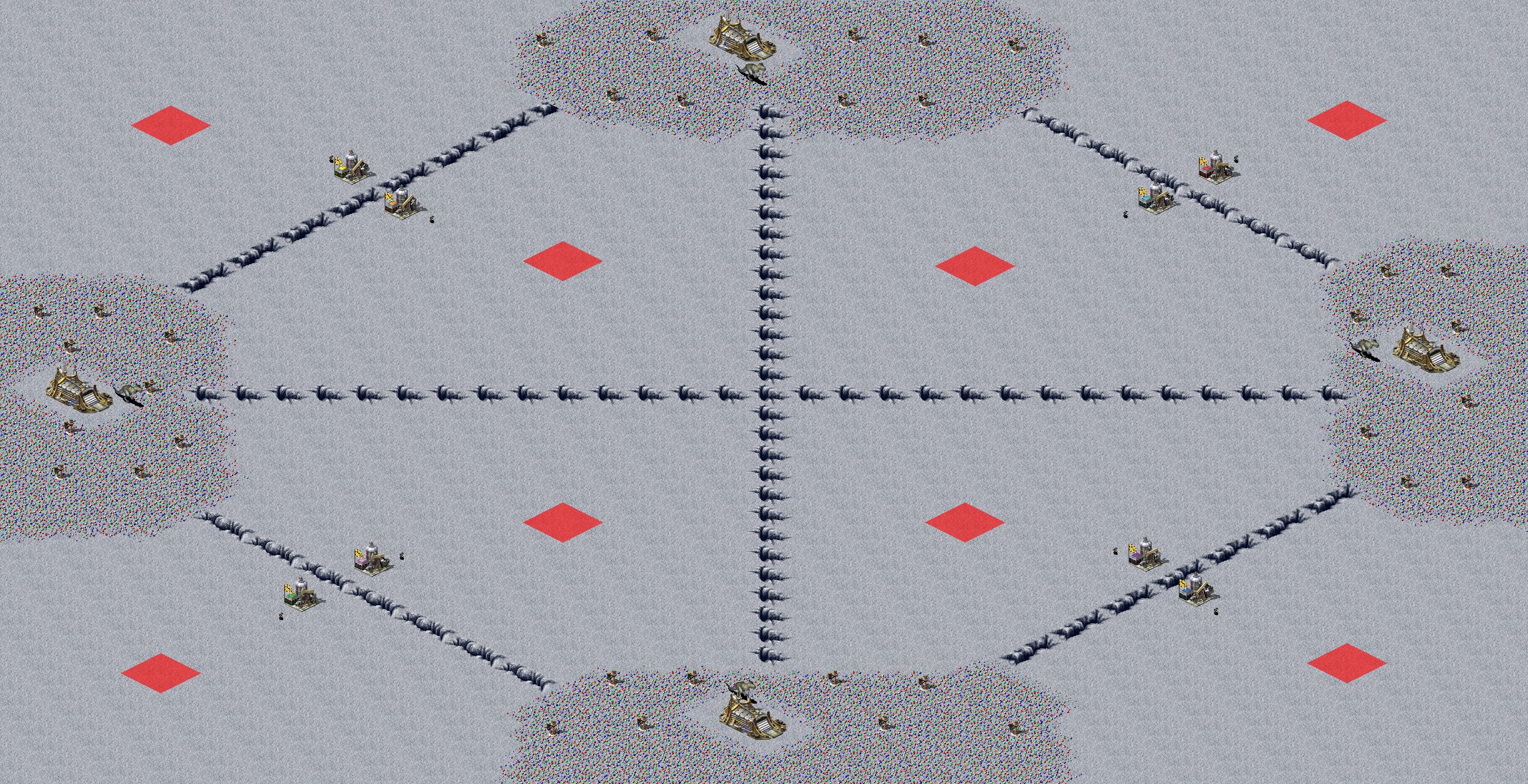 Rendered map: Dinosaur on the Moon
