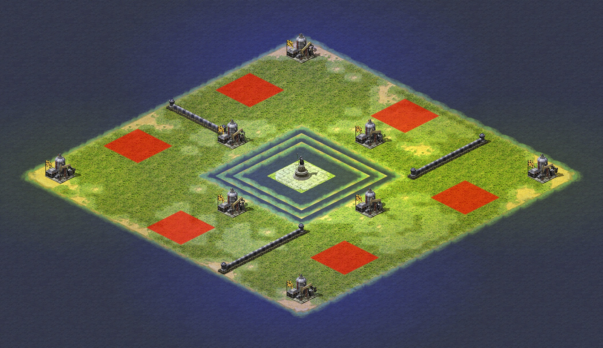 Rendered map: Small Lake Patch (Super War Factory)