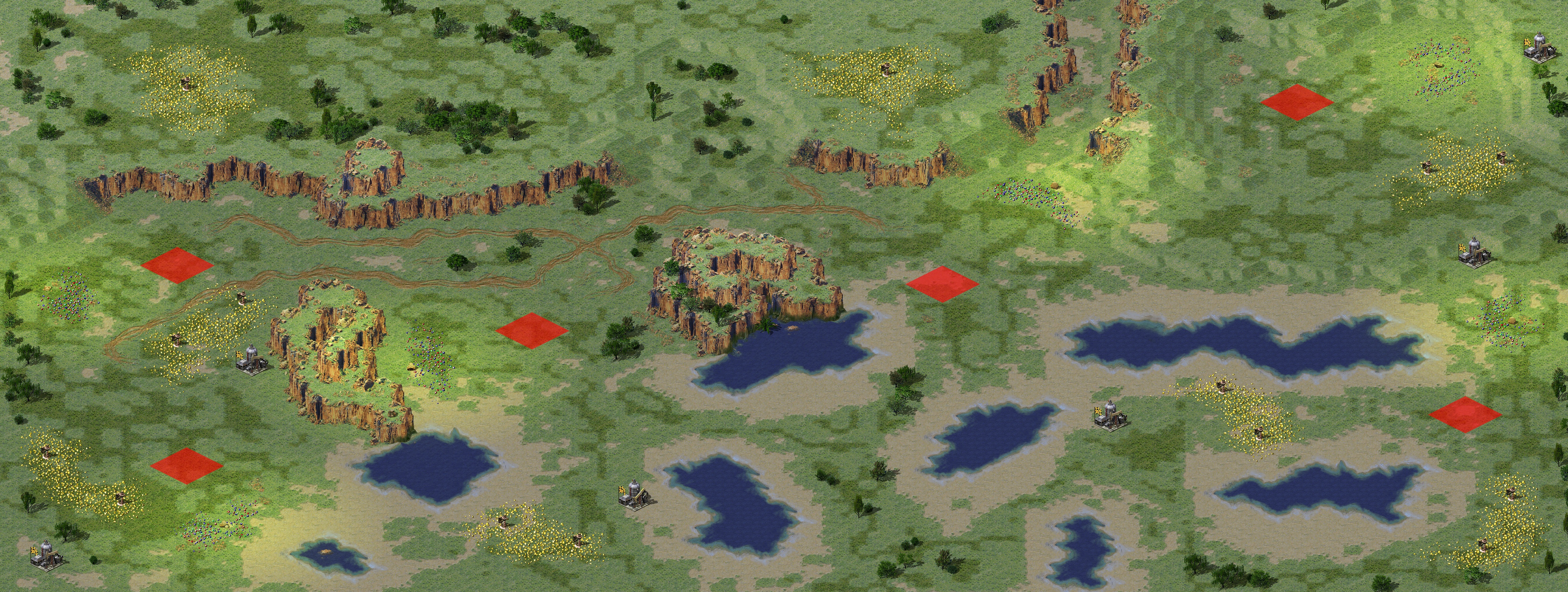 Rendered map: 低洼地 - 赛事专用