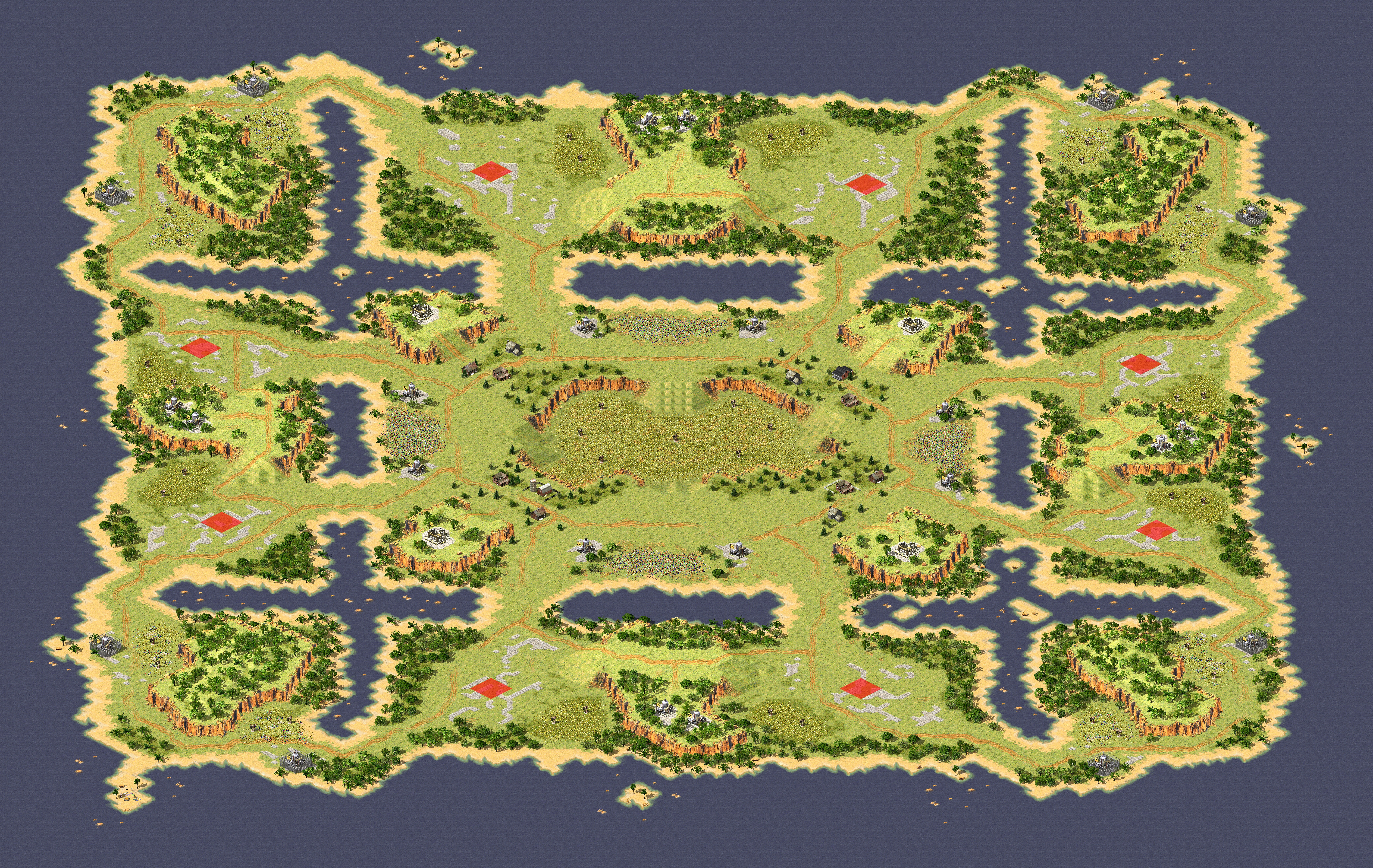 Rendered map: Hecking Harbour - Final