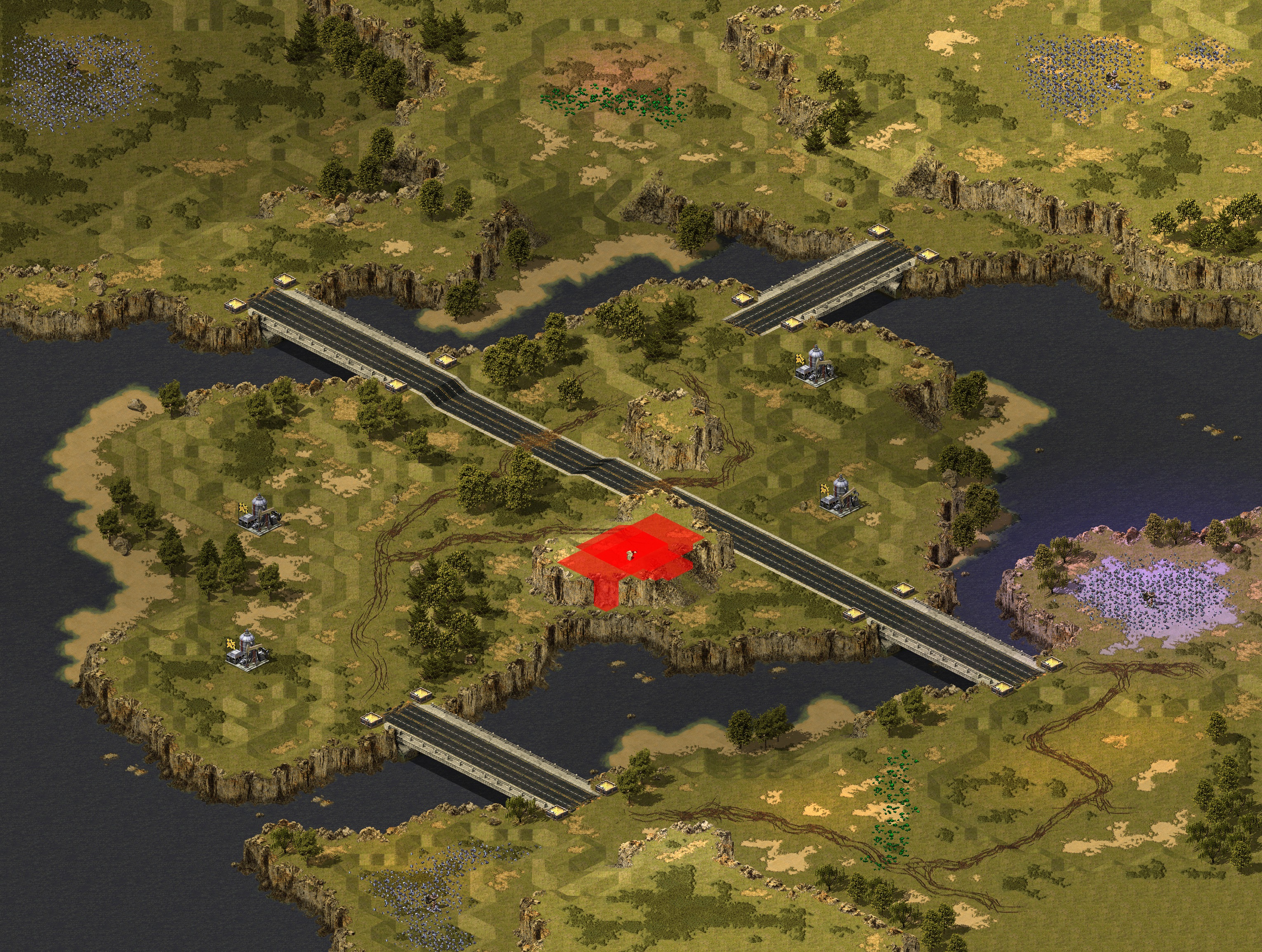 Rendered map: Bonanza (Land Rush)