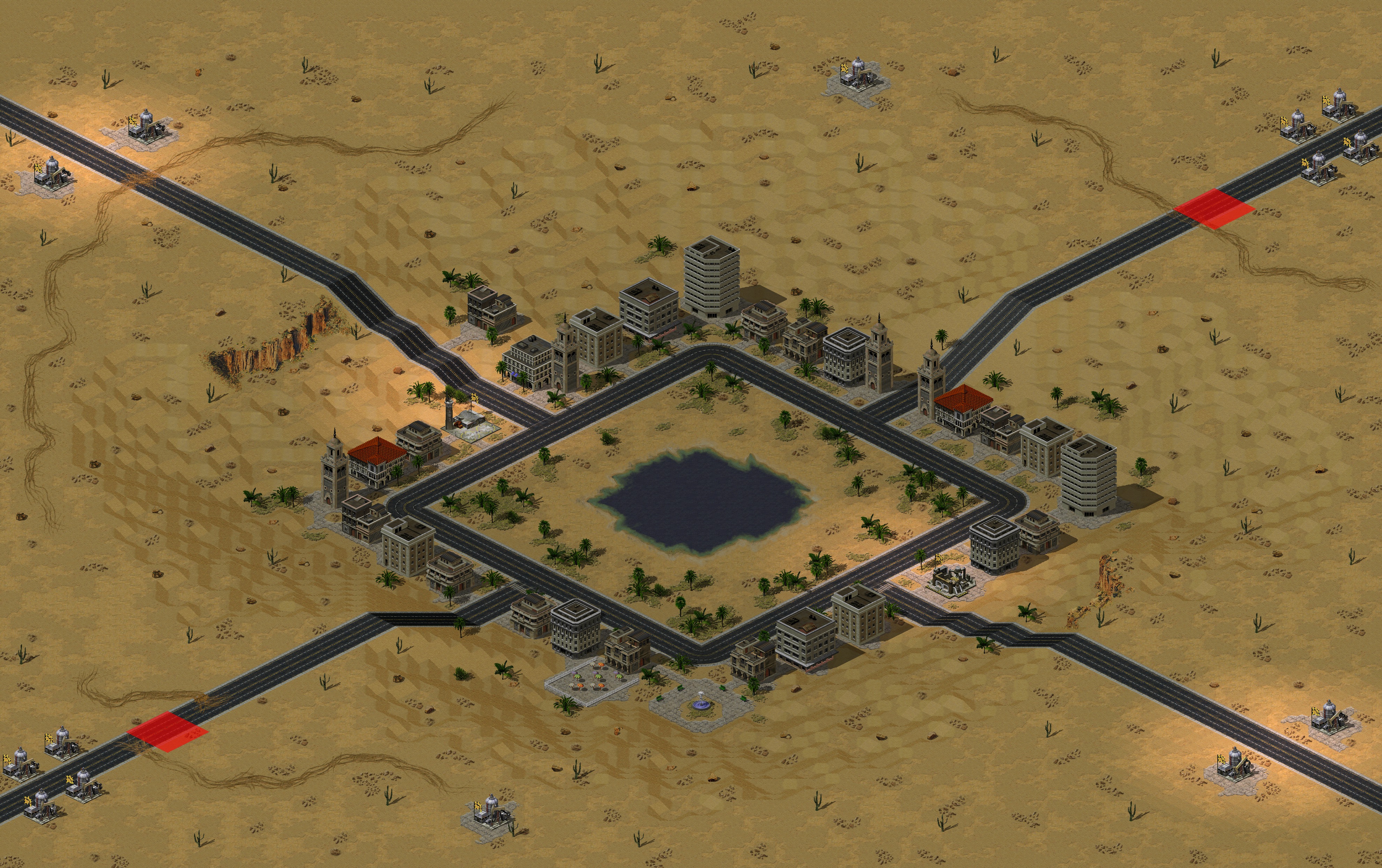Rendered map: Sahara Mirage (Megawealth)