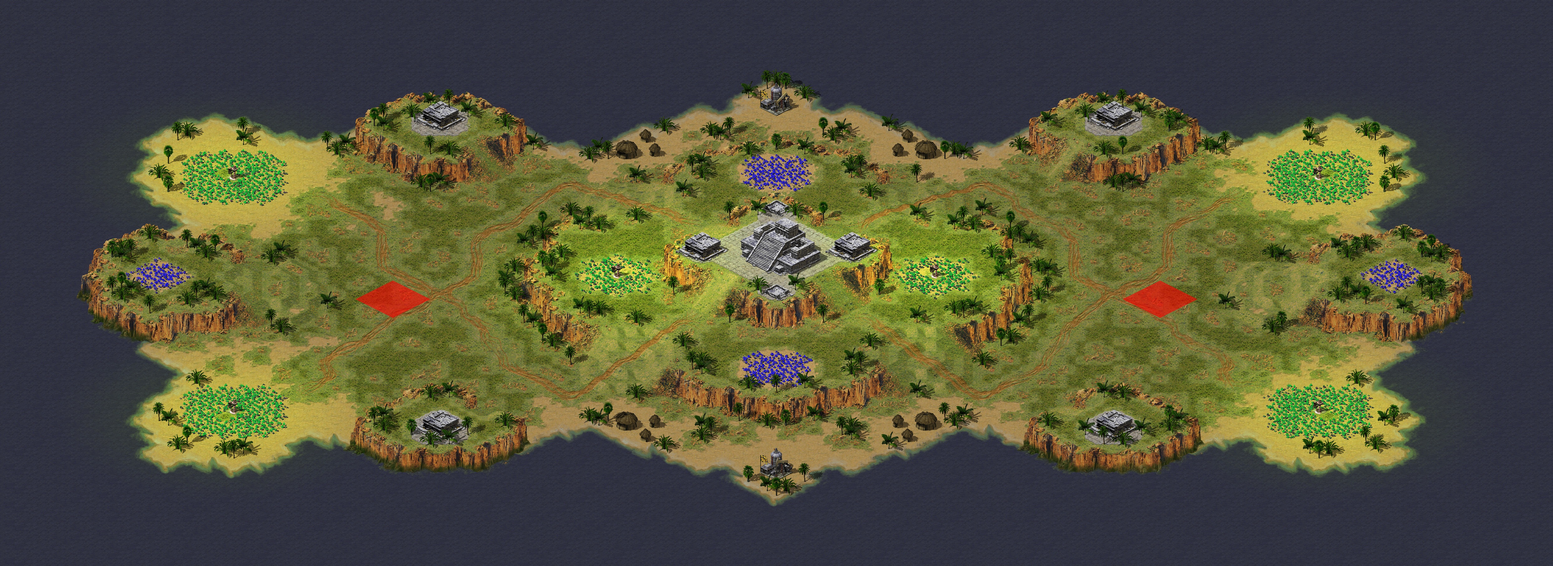 Rendered map: (2) Official Tournament Map A