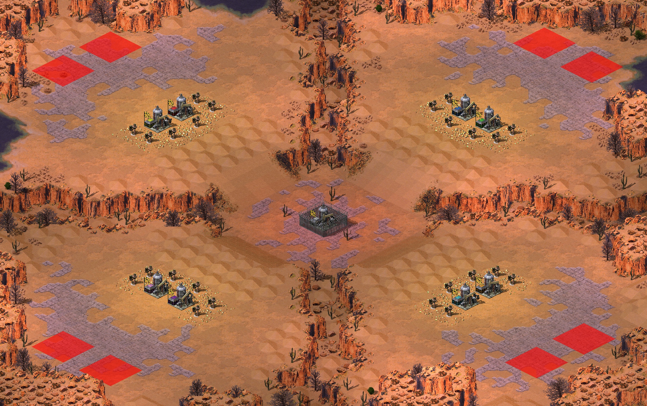 Rendered map: Oil Valley v1.10 - (Oil In Center) (8)
