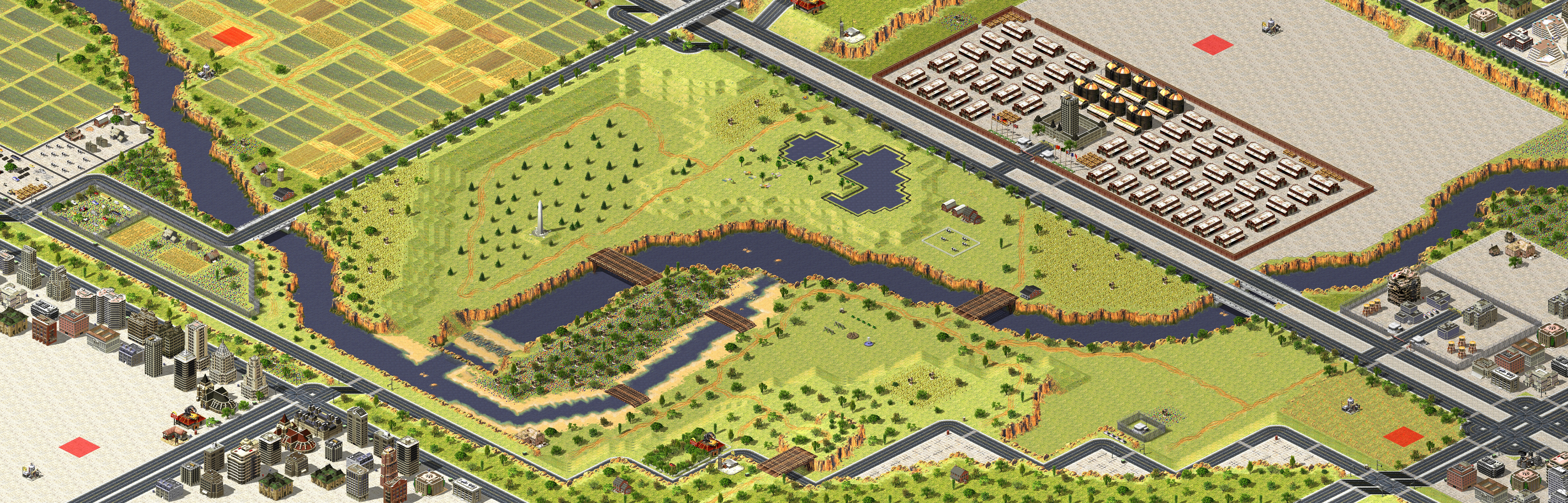 Rendered map: Park of the Pellerina in Turin(Italy)