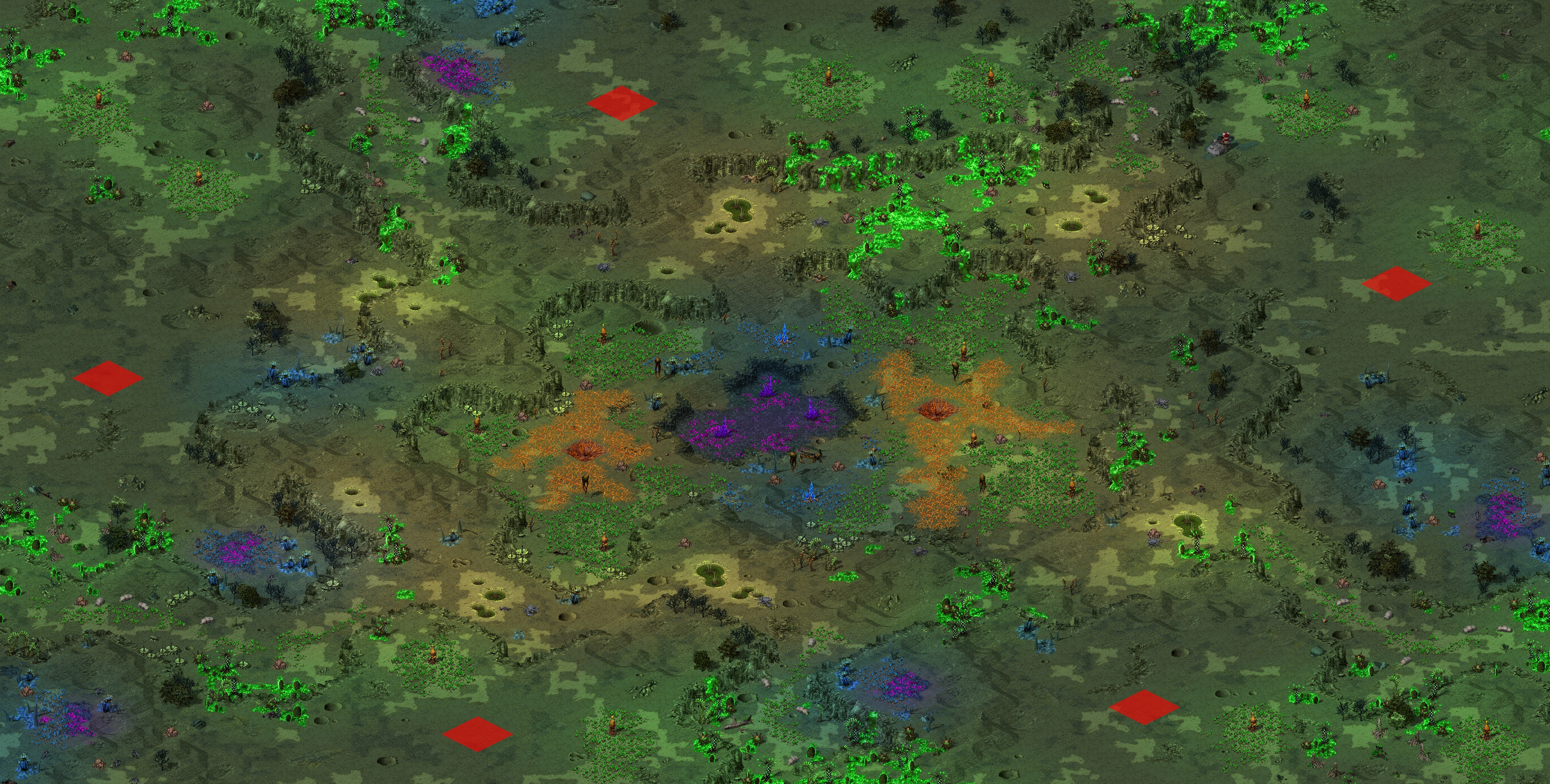 Rendered map: Tiberium Garden (5)