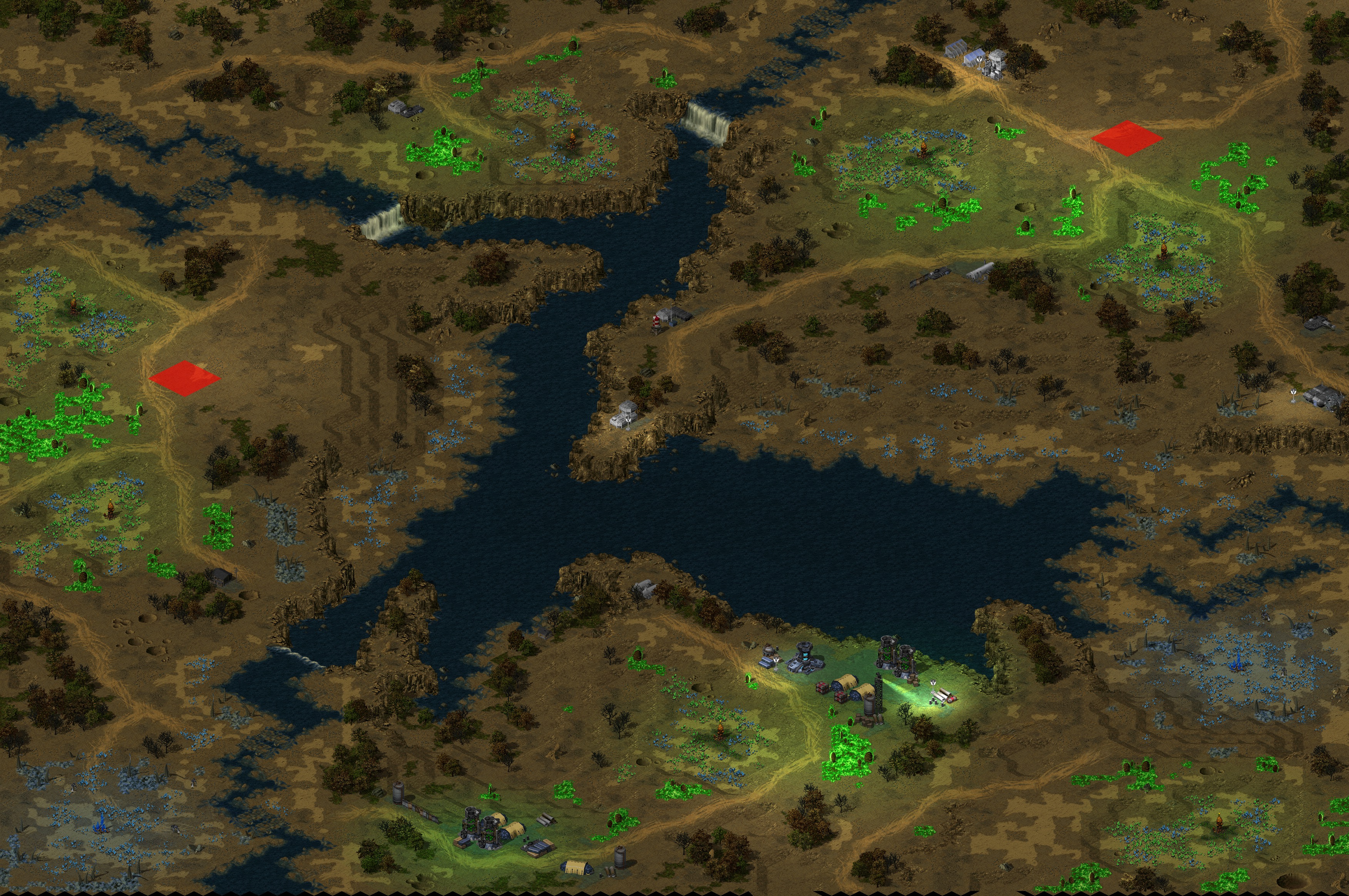 Rendered map: Lake Isabella