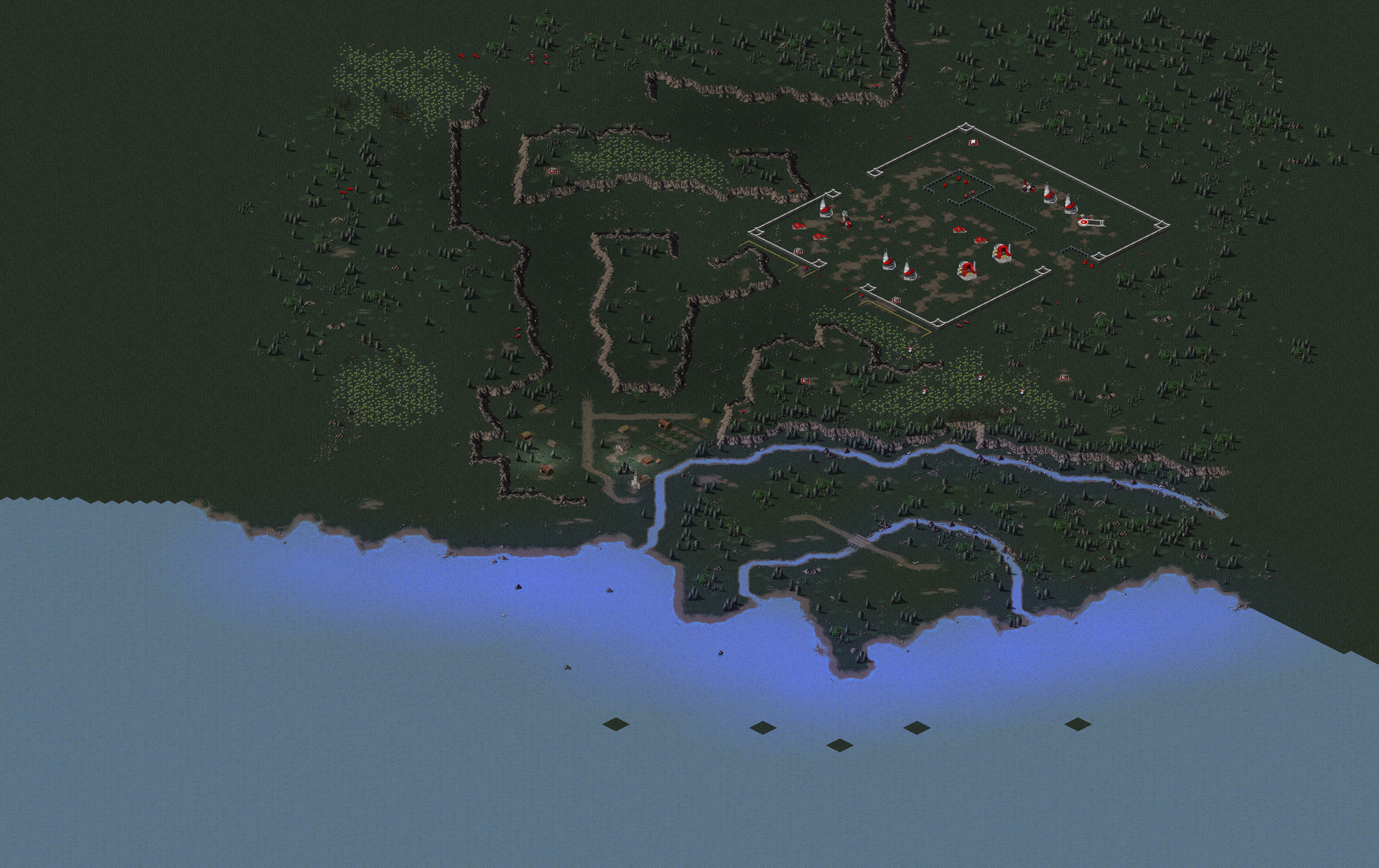 Rendered map: GDI 05 B: Destroy the Airstrip