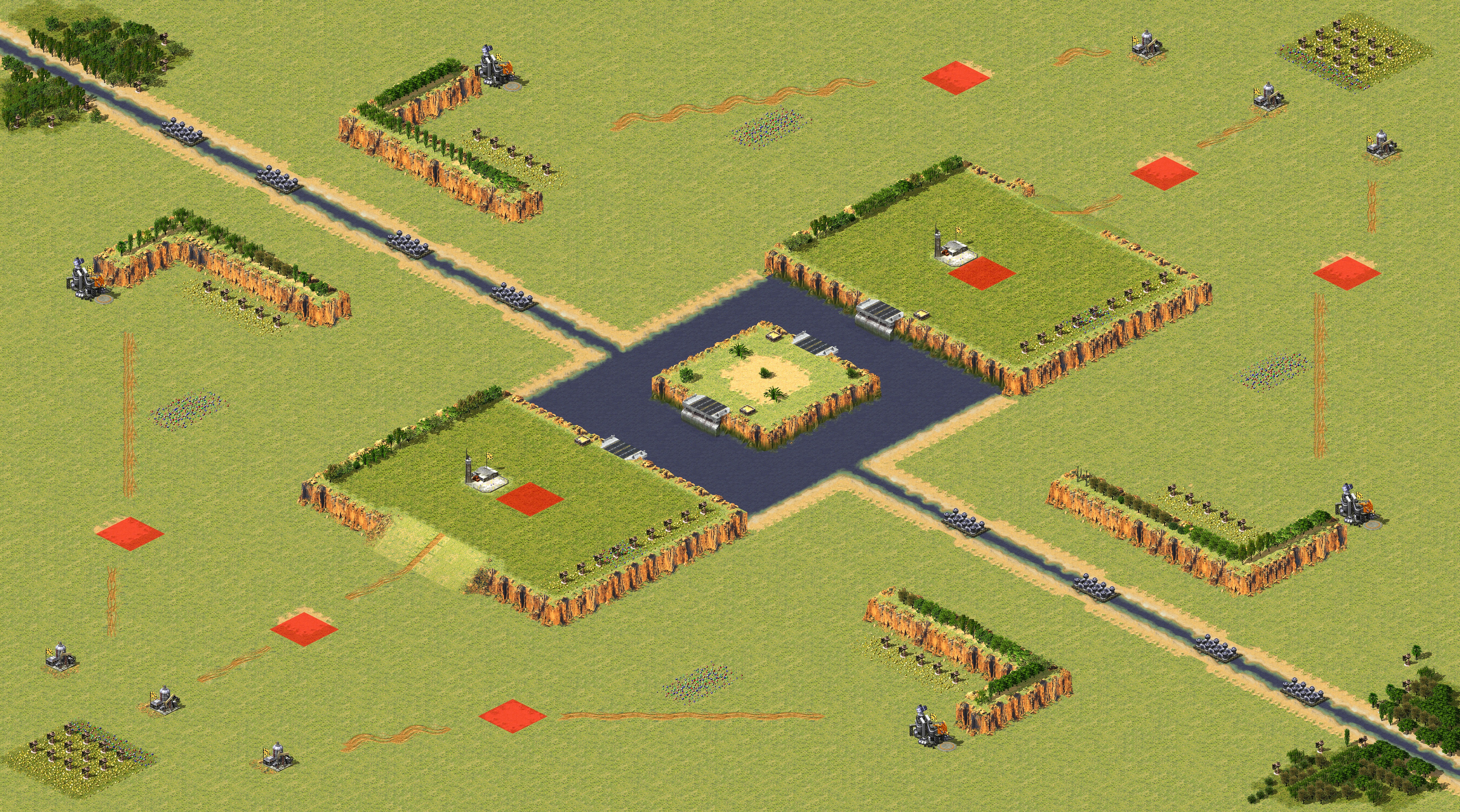 Rendered map: Full Tech 4v4
