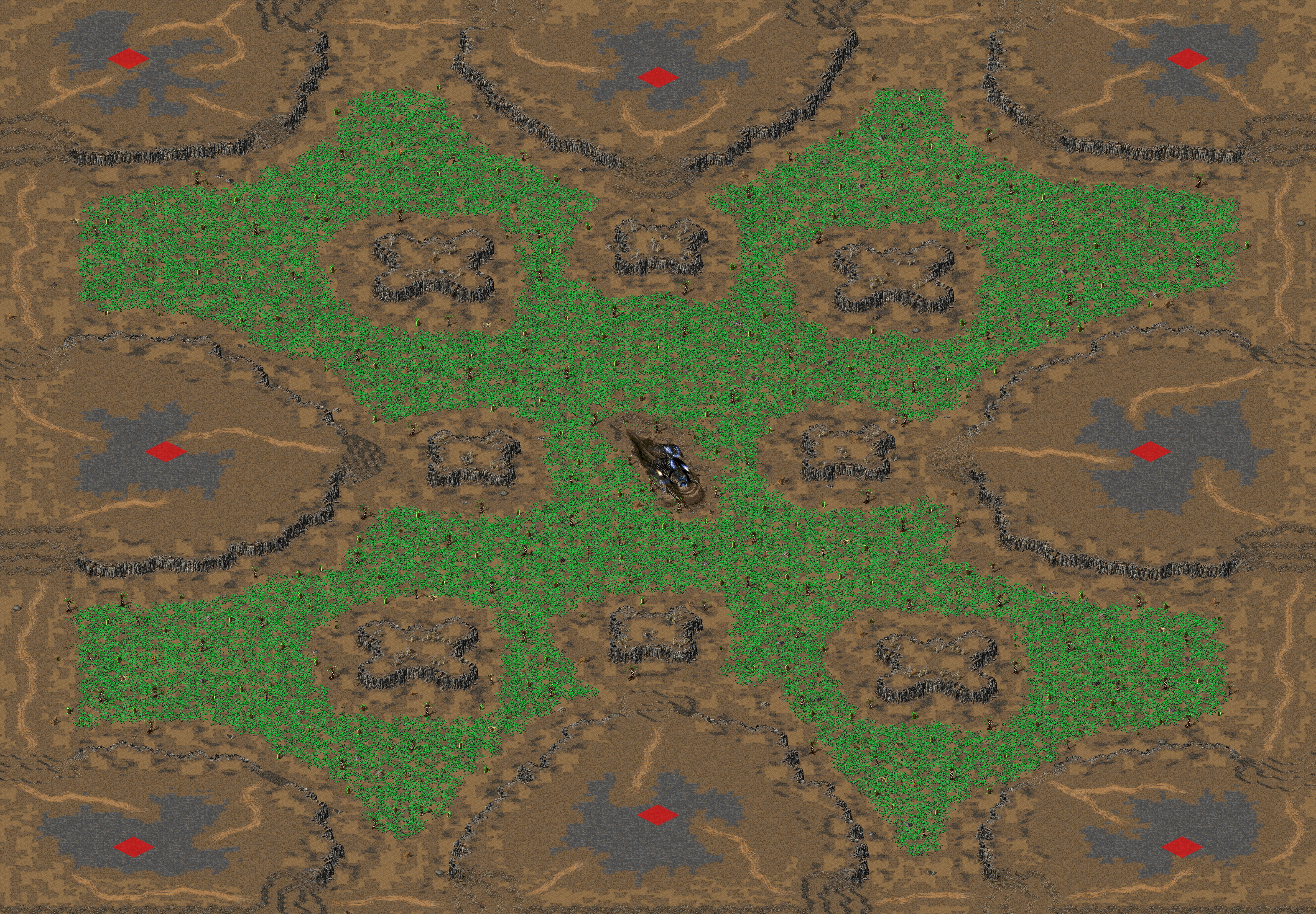 Rendered map: (8) Crash Site