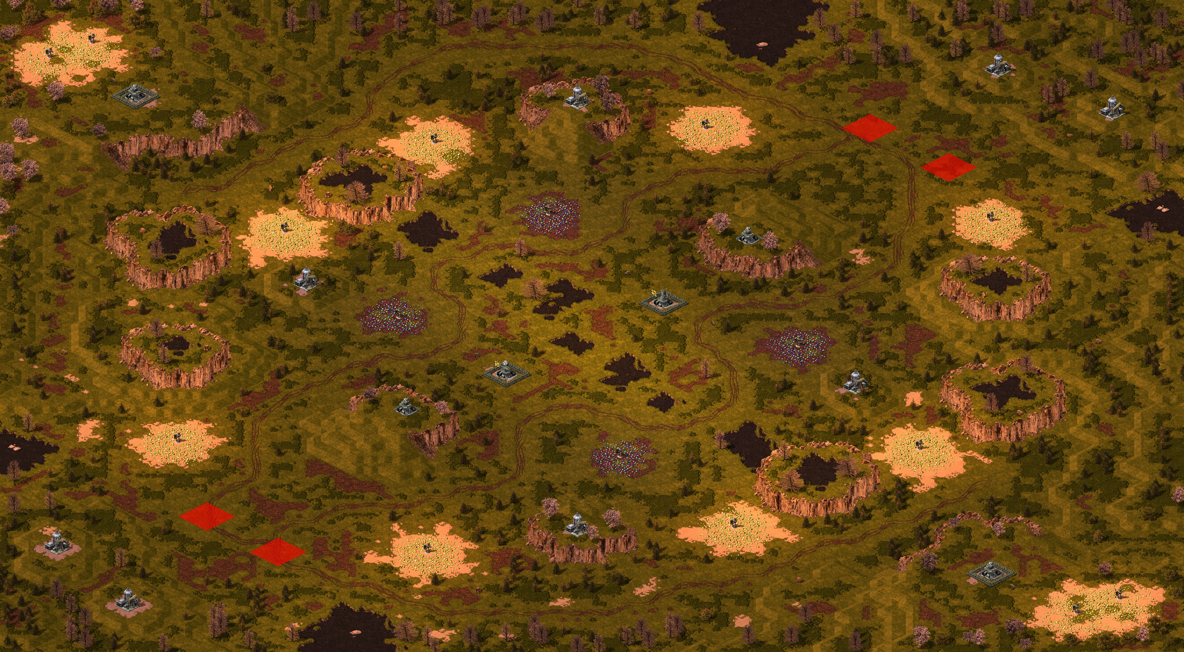 Rendered map: Battle of Sekigahara