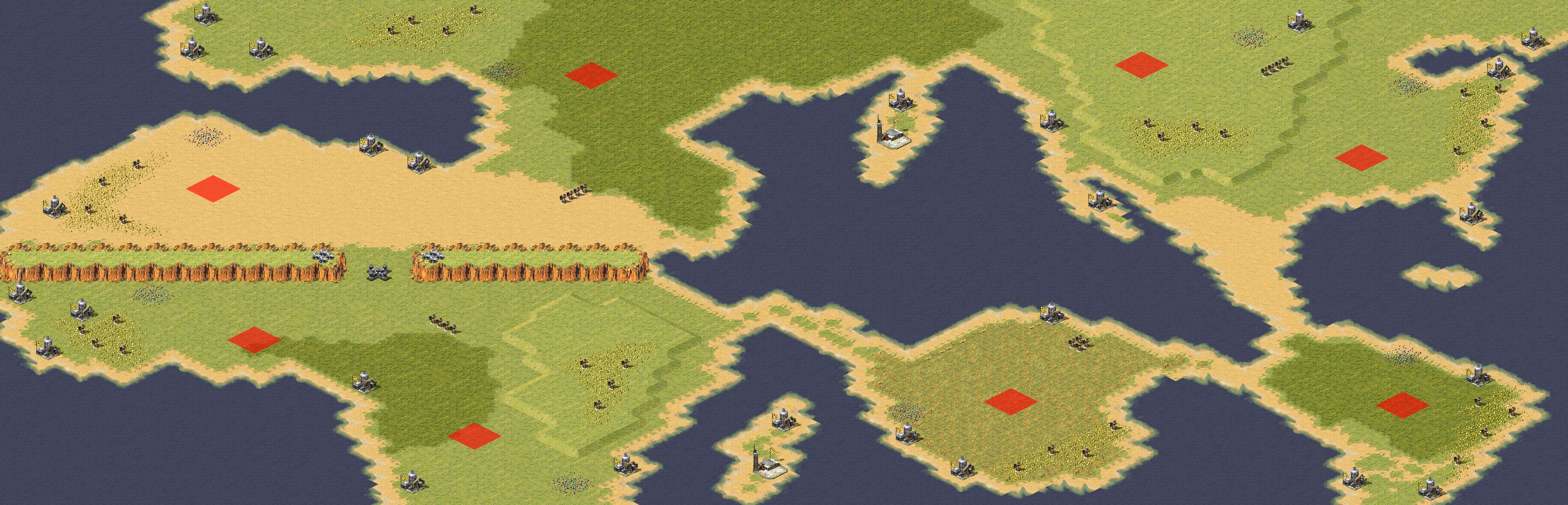 Rendered map: Twisted World Map