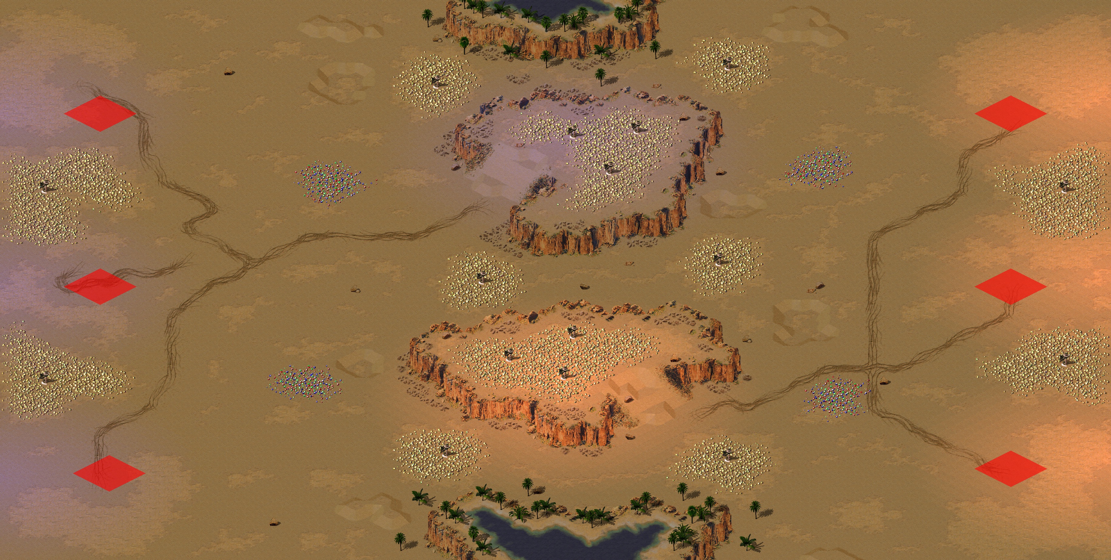 Rendered map: 埃及之旅 - 赛事专用（无金字塔）