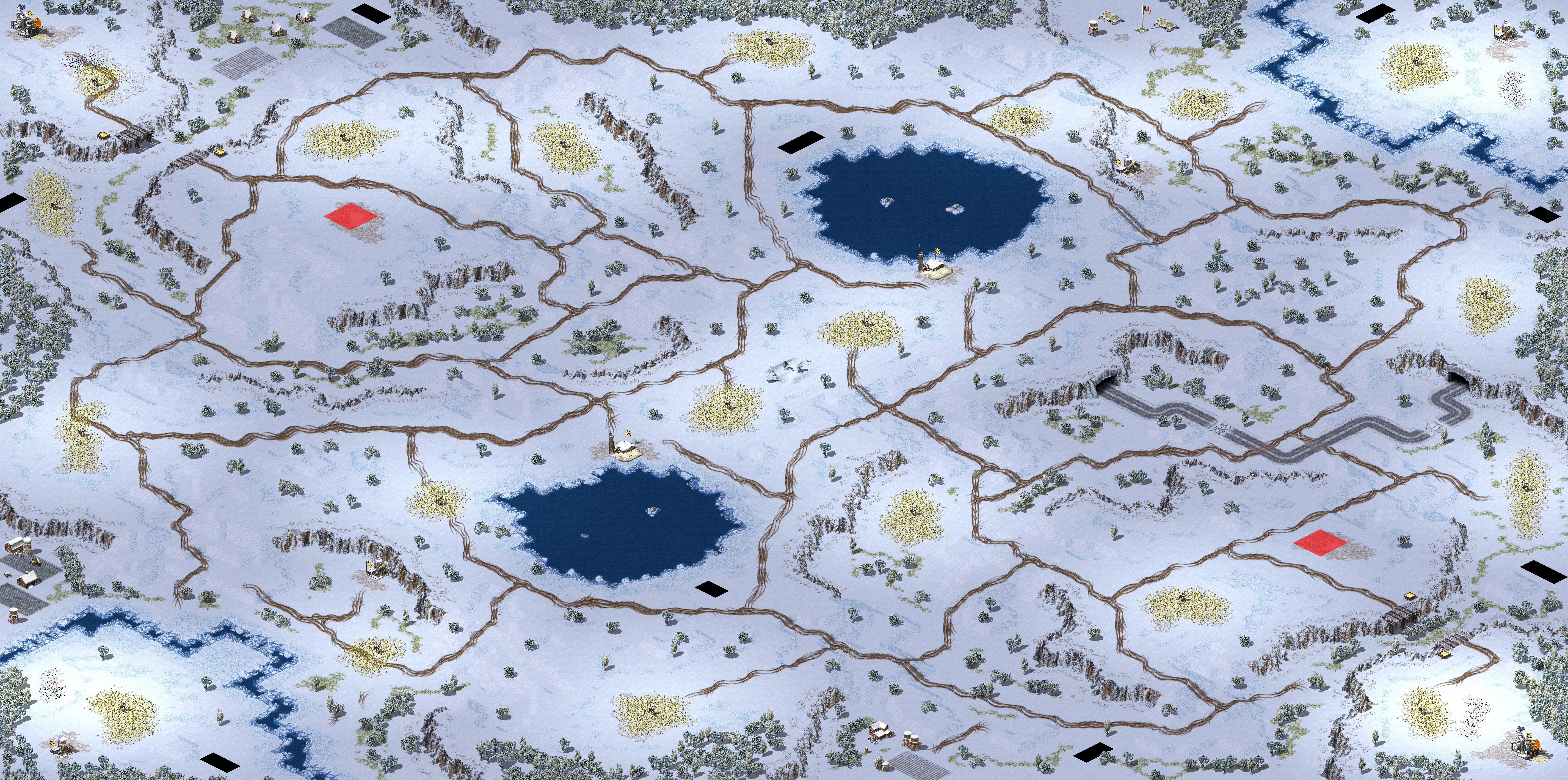 Rendered map: shattered plains