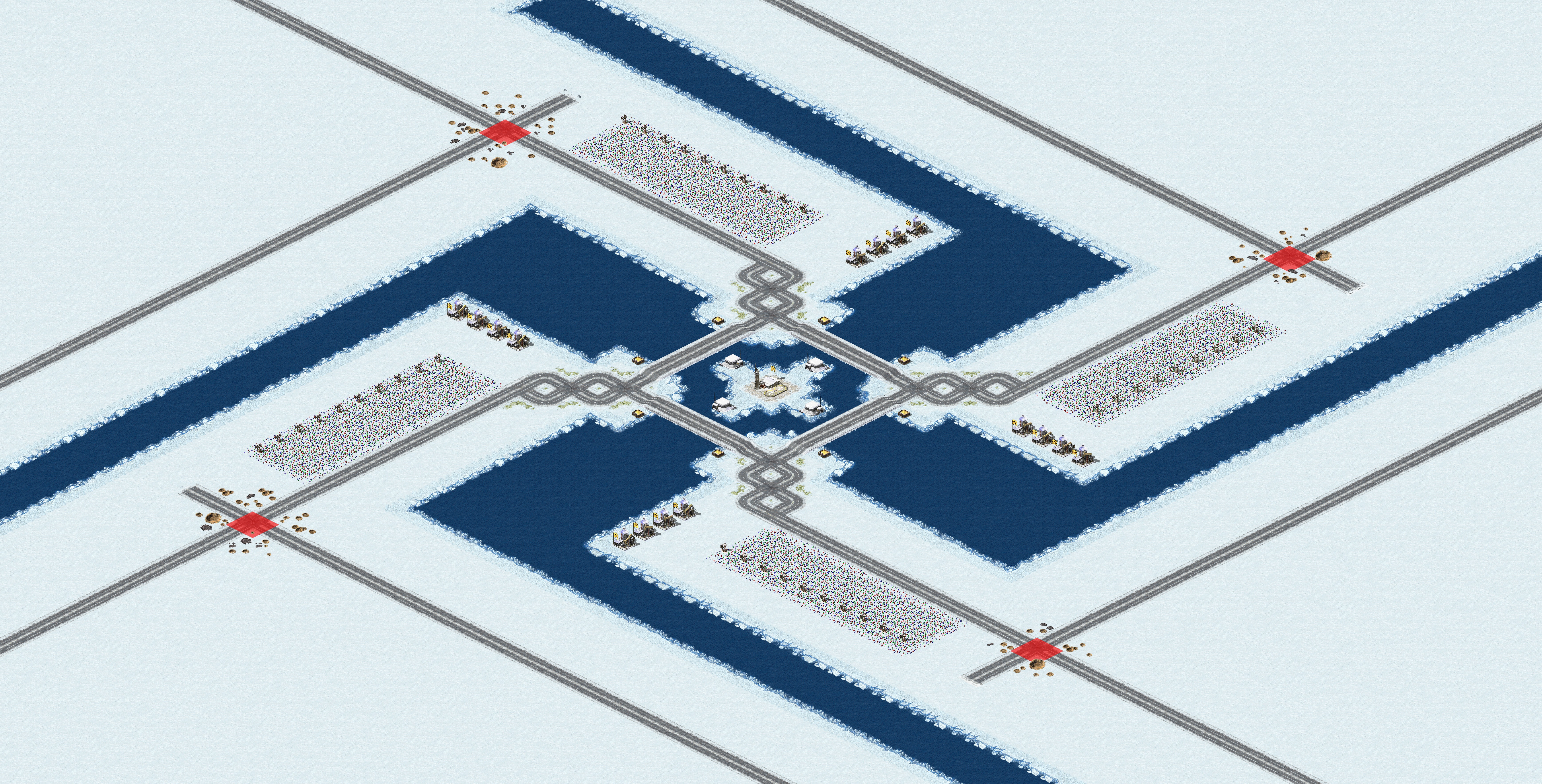 Rendered map: Frozen Four Corners