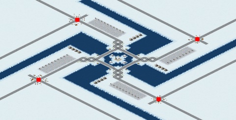 Rendered preview of Frozen Four Corners