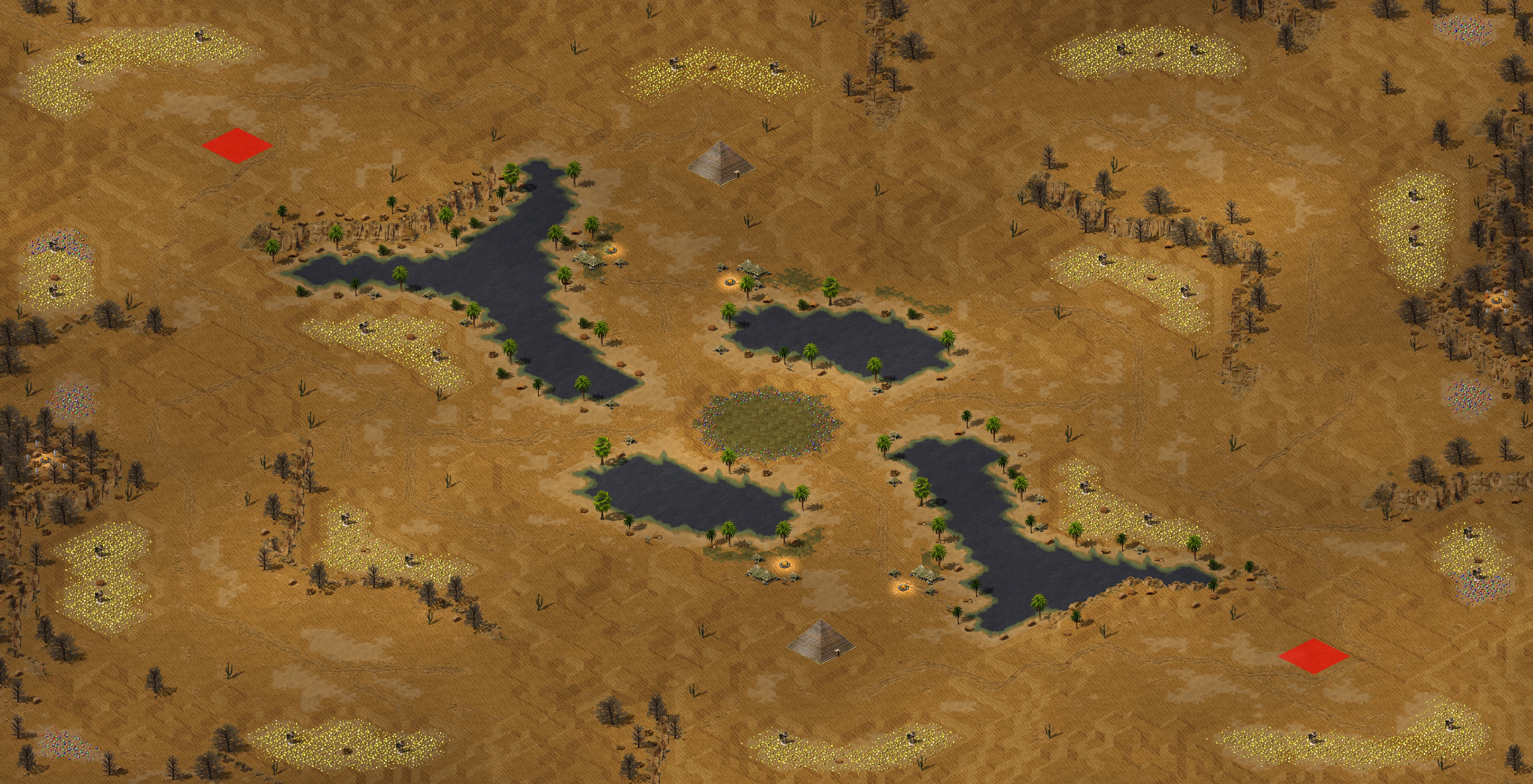 Rendered map: arabian oasis