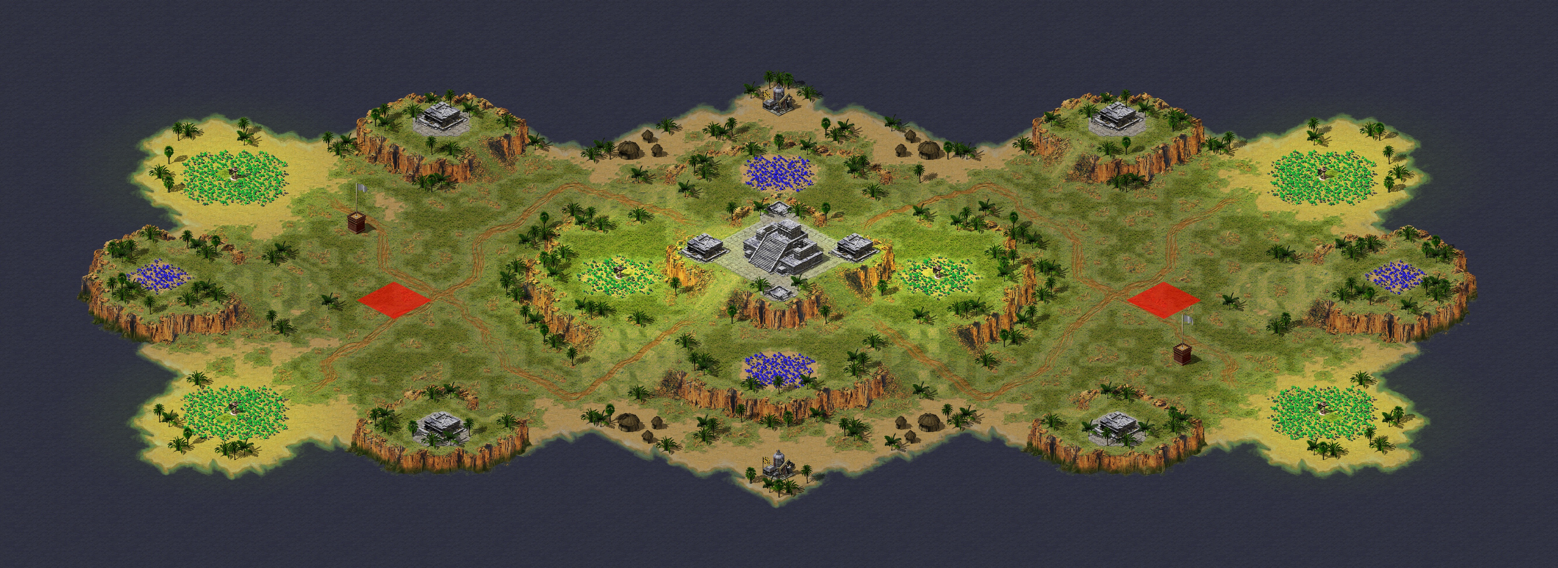 Rendered map: (2) Official Tournament Map A