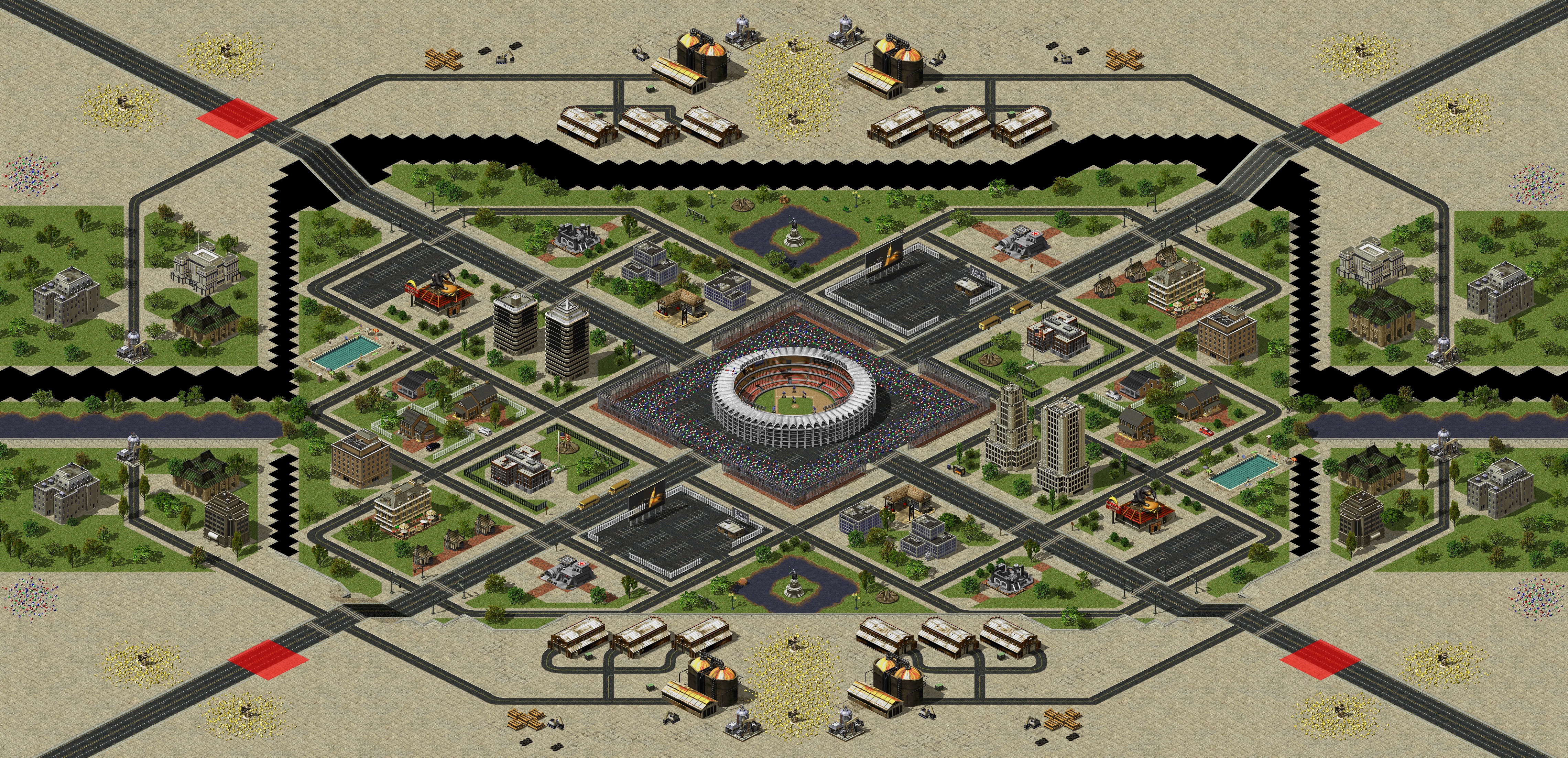 Rendered map: Arena Attack
