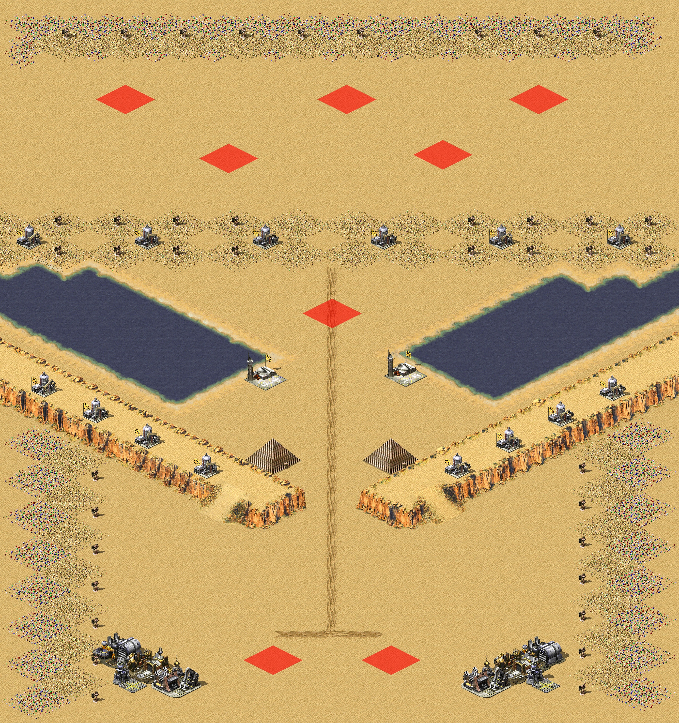 Rendered map: Desert Showdown