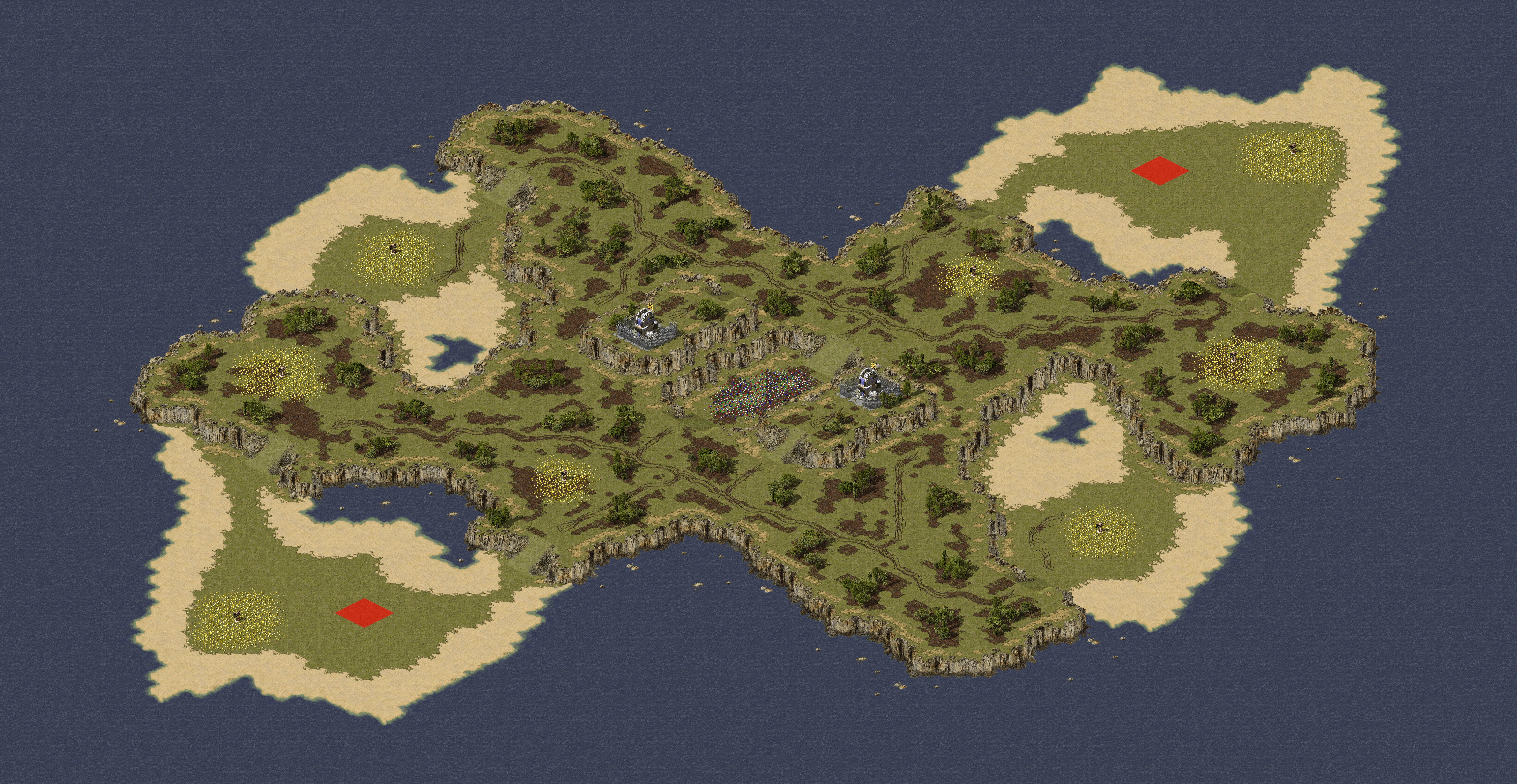 Rendered map: Blistering Sands (2)