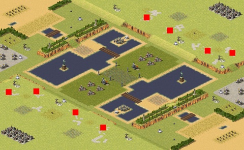 Rendered preview of 4V4 Three Lanes