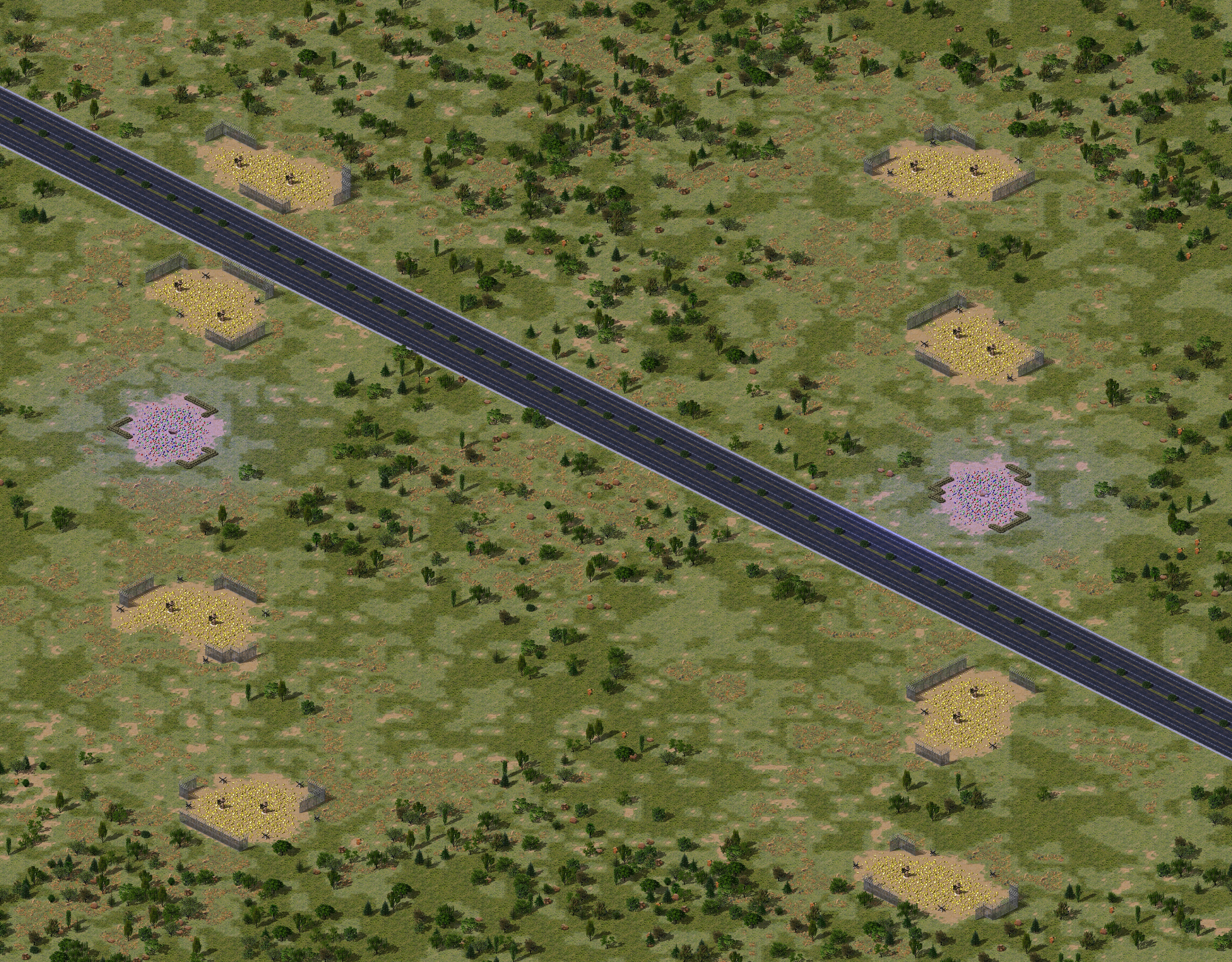 Rendered map: Highway 200
