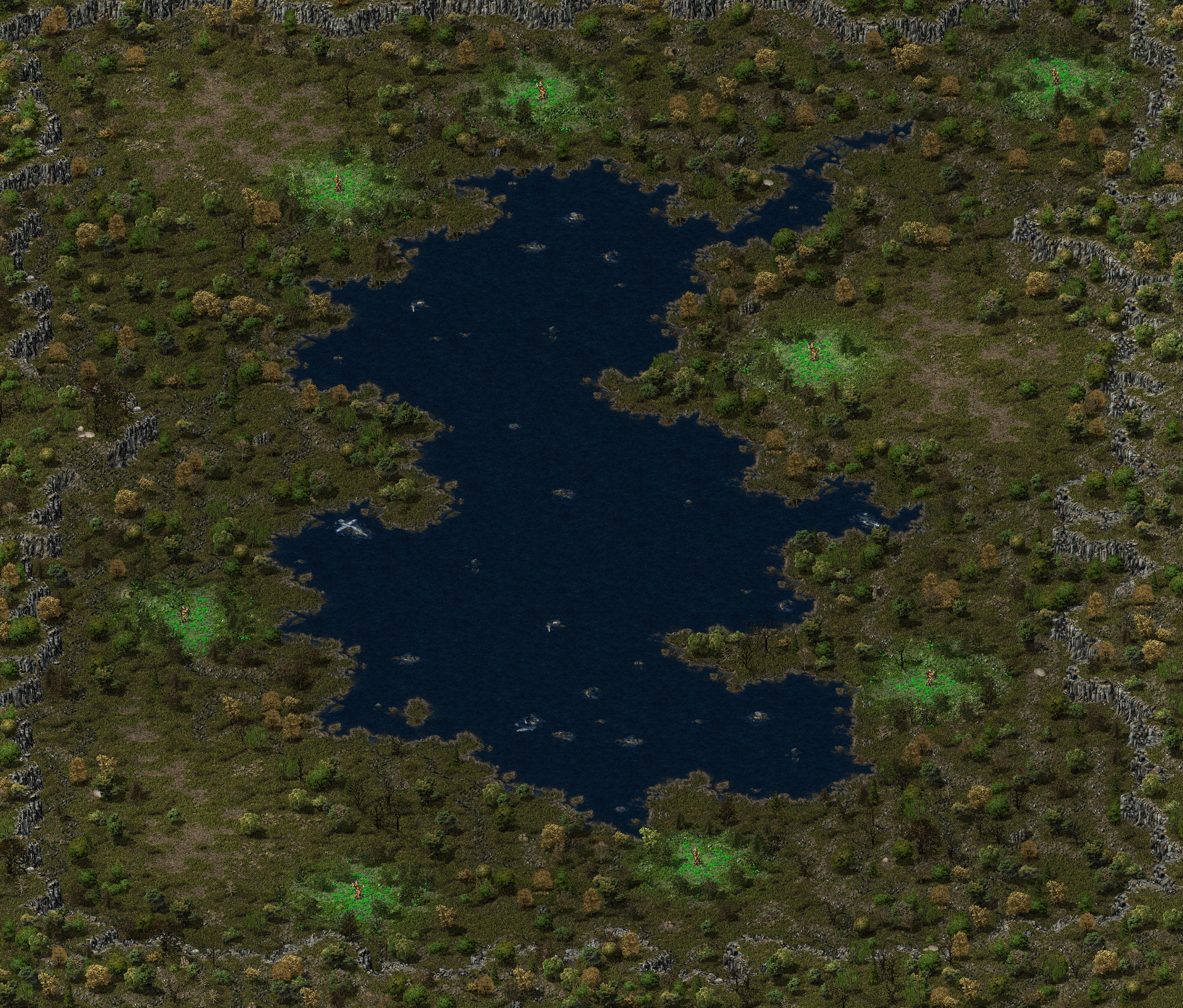 Rendered map: [2] Surrounded