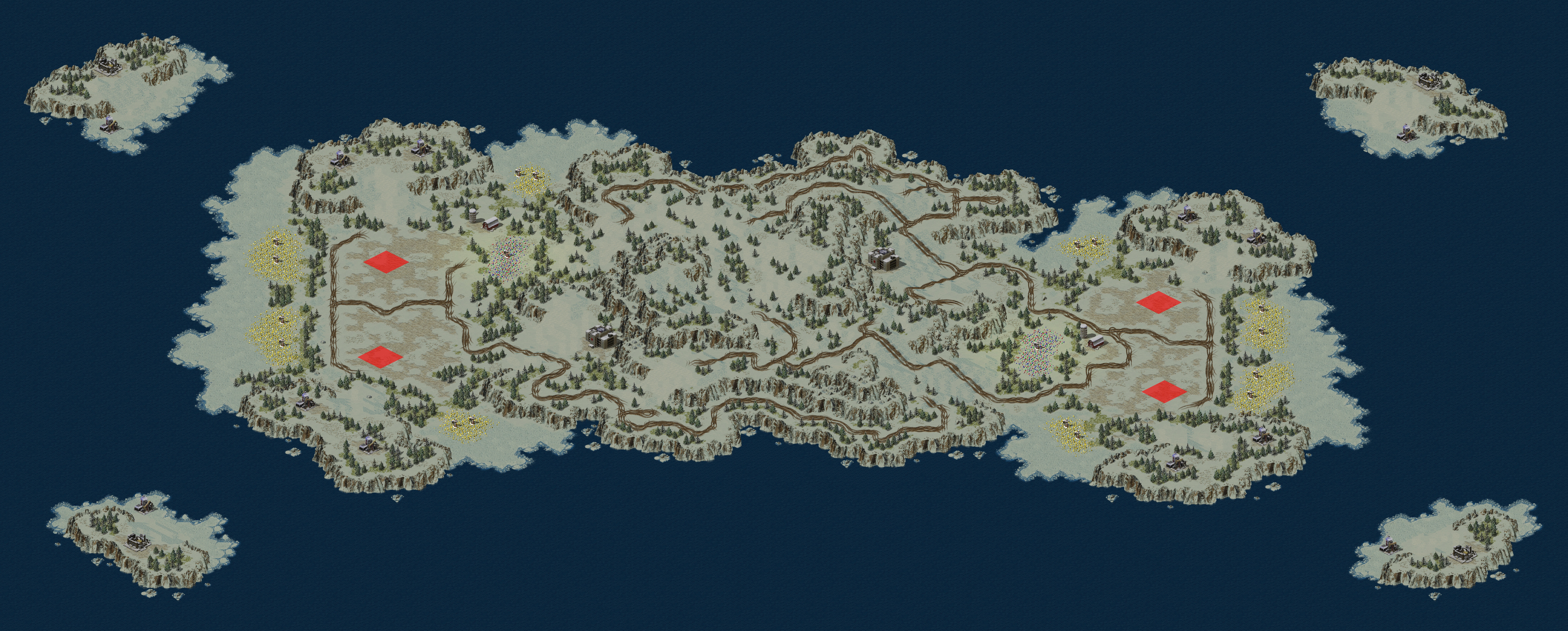 Rendered map: Pinecone Island (4)