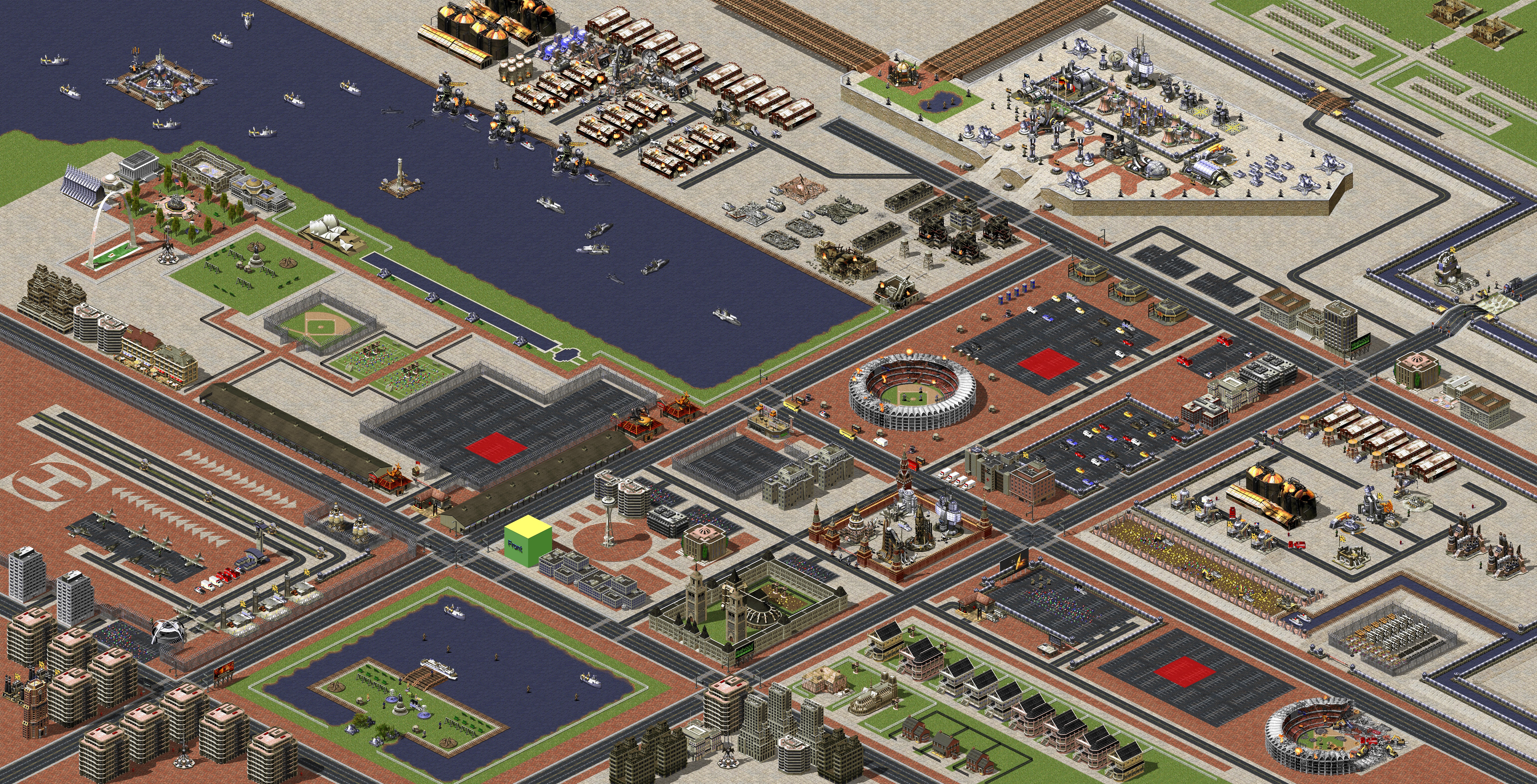 Rendered map: All stop