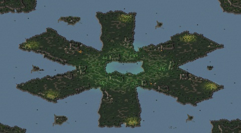 Rendered preview of Turfing islands