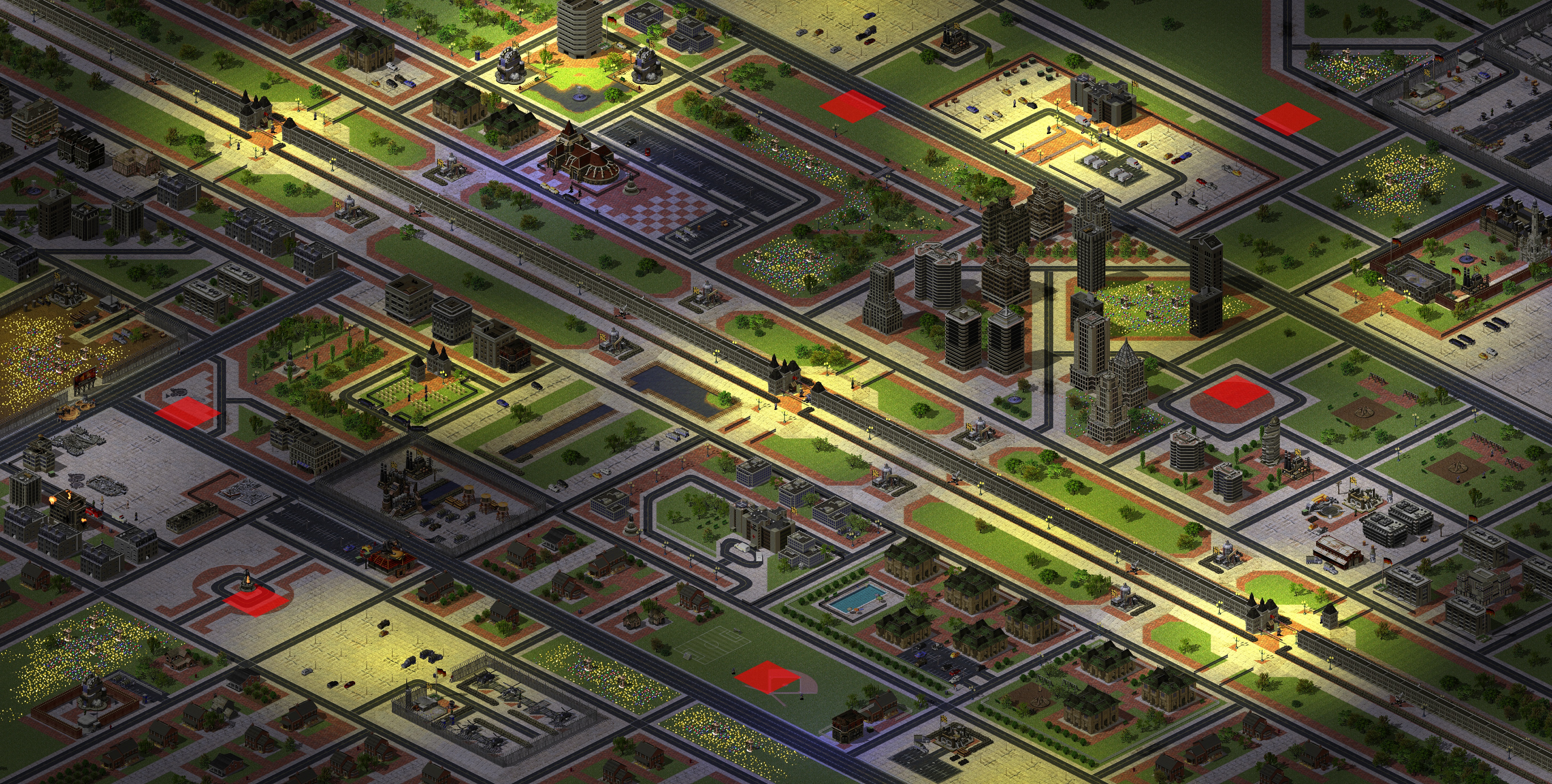 Rendered map: The Berlin Wall [Sydwindr]