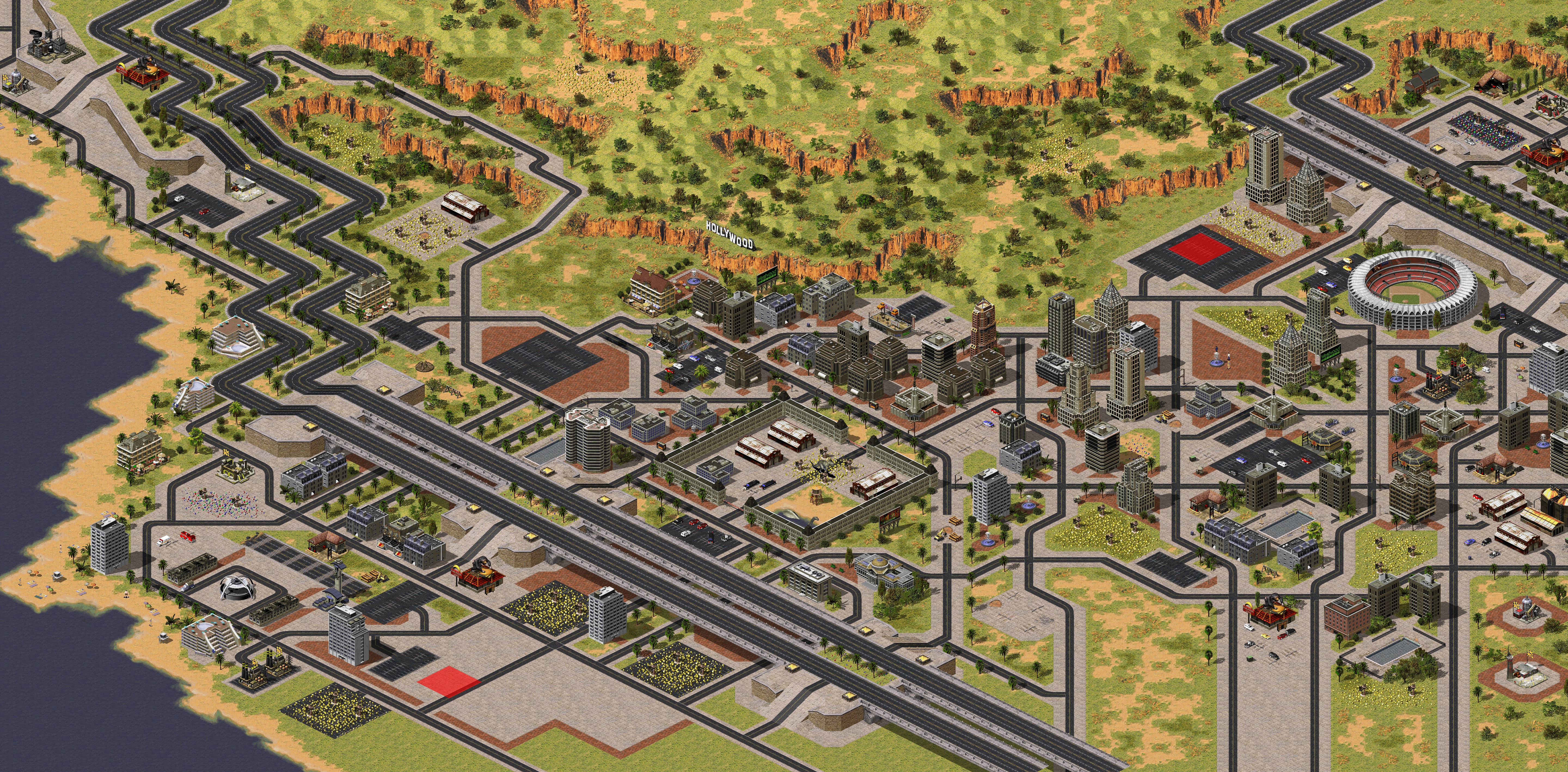 Rendered map: Hollywood Dream