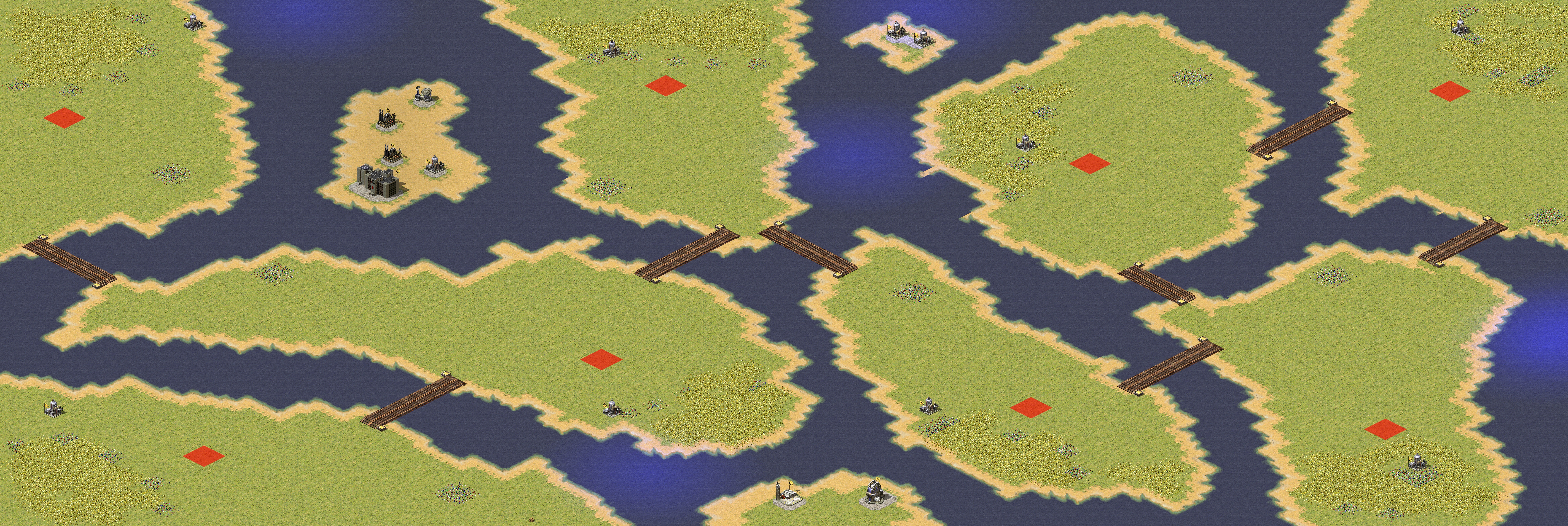 Rendered map: Uncharted Islands