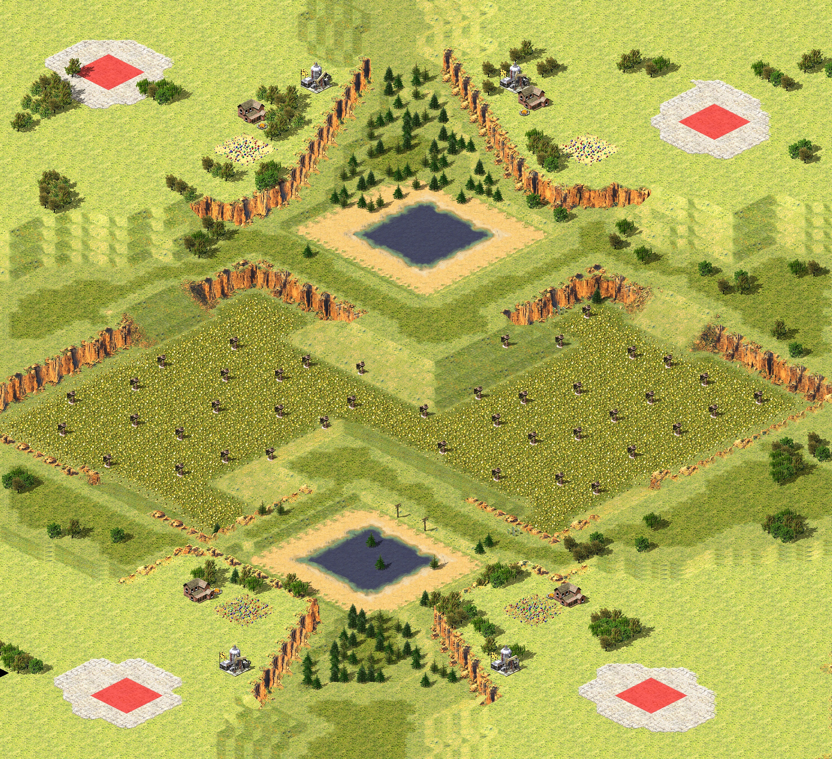 Rendered map: Mountain Battlefield By Murphy v2.0