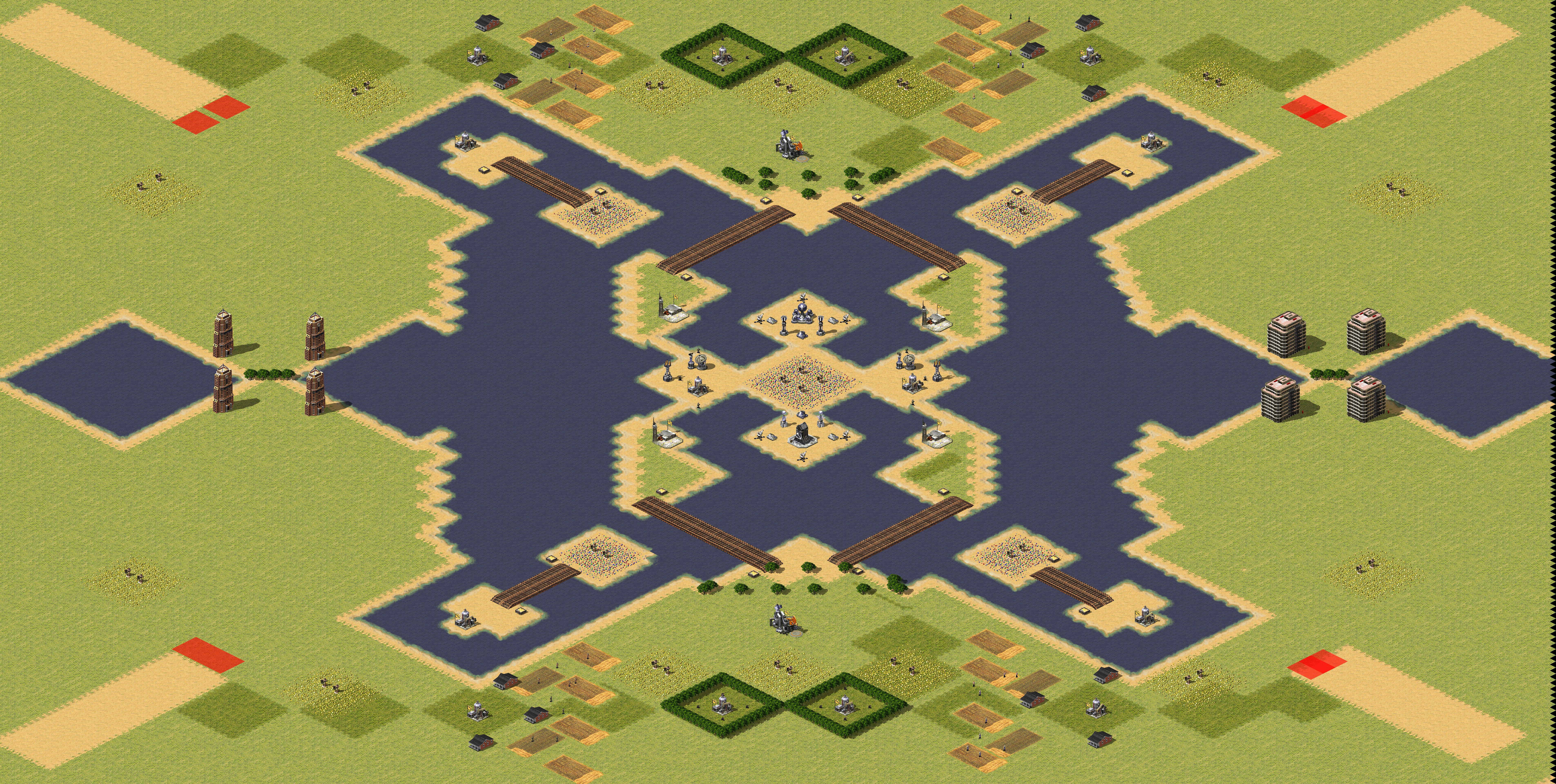 Rendered map: Paradise Land
