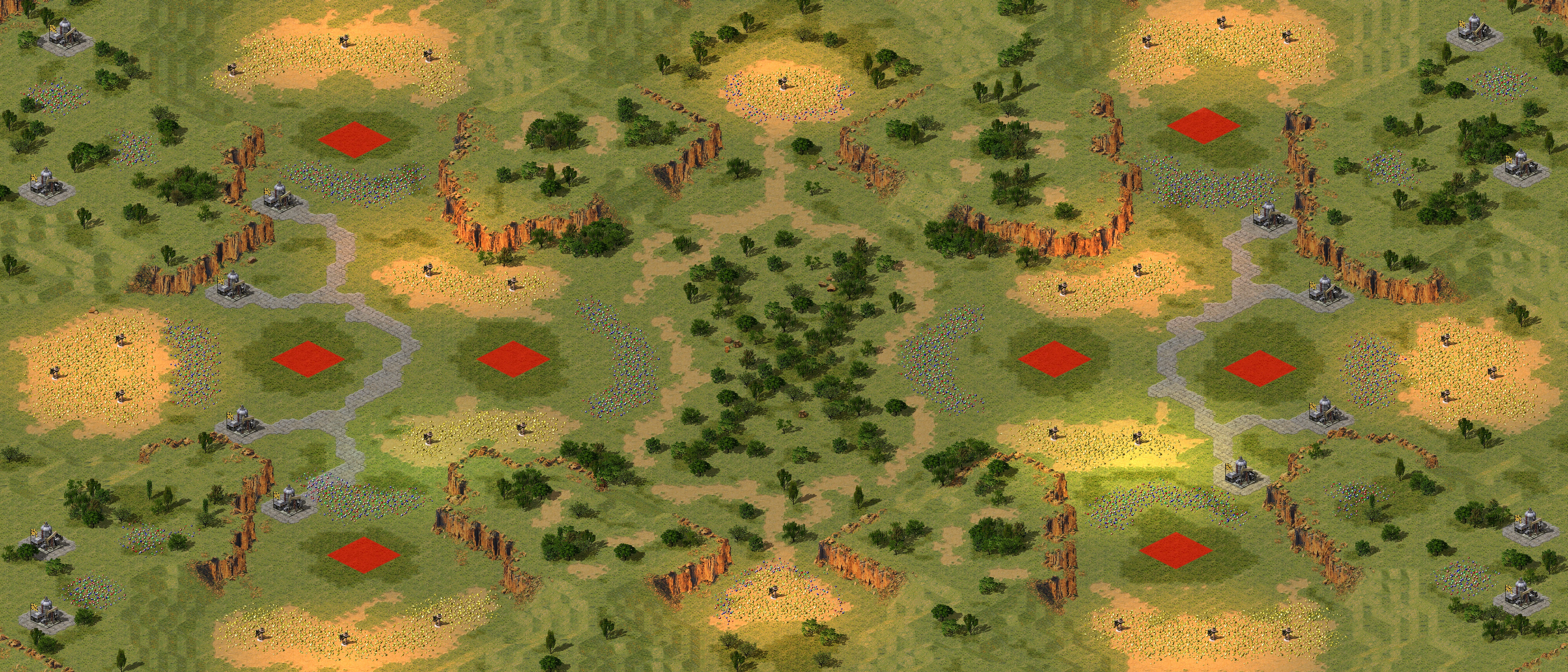 Rendered map: [8] Offense Cross Defense v1.1