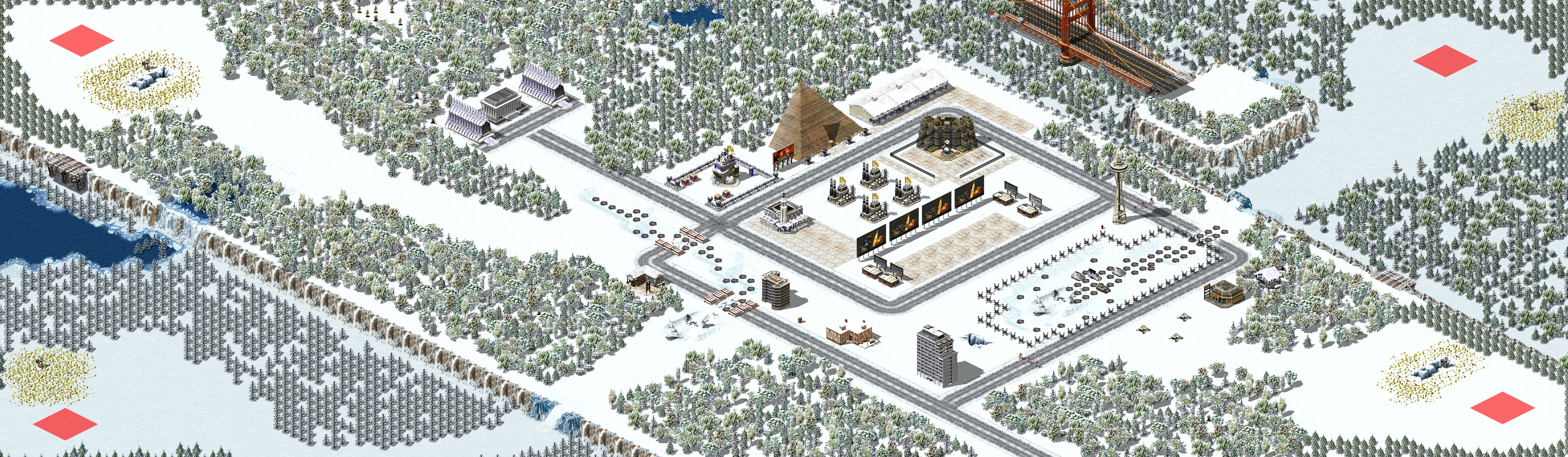 Rendered map: Plateau City