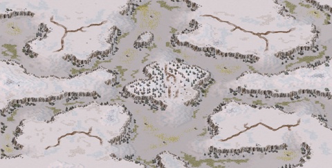 Rendered preview of Snow Valley (Land Rush)