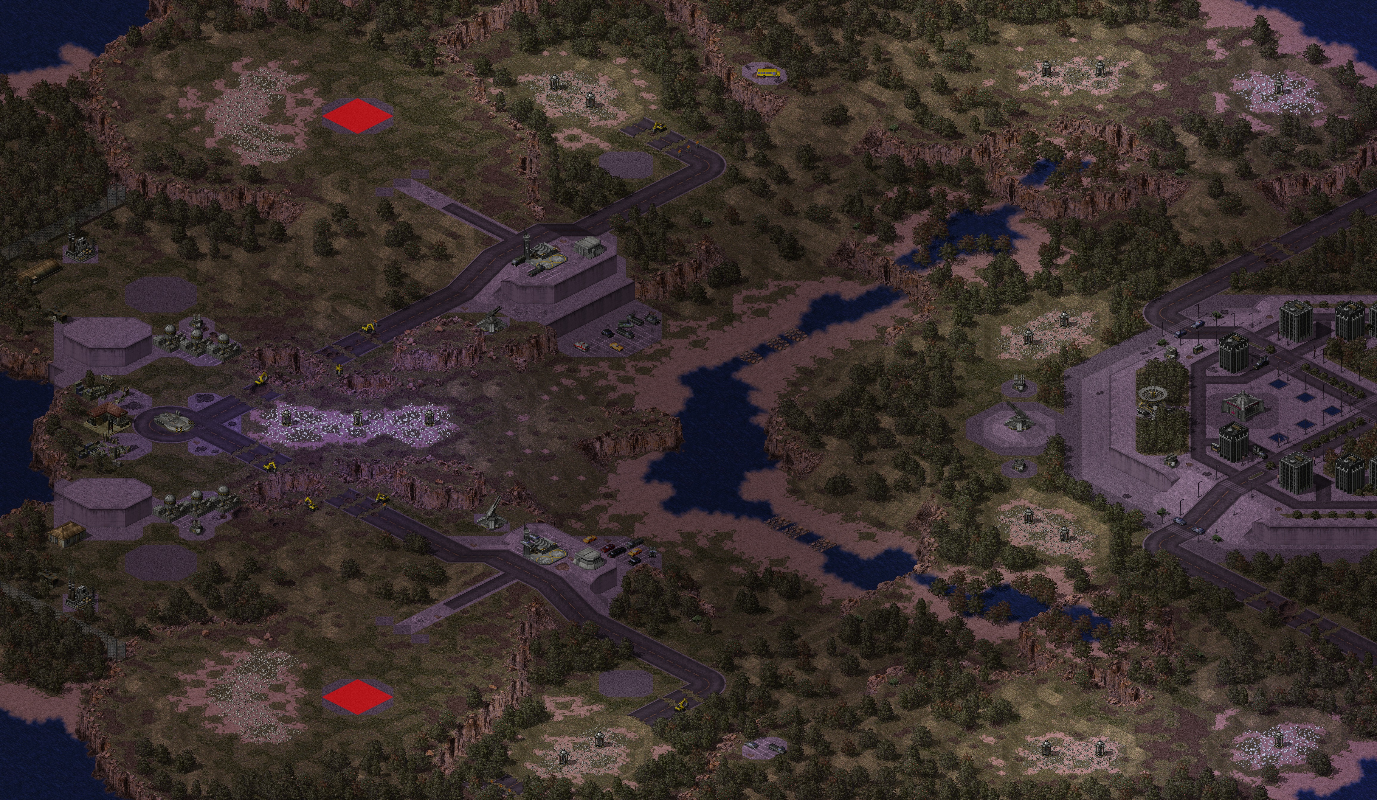 Rendered map: Closed Wide Open
